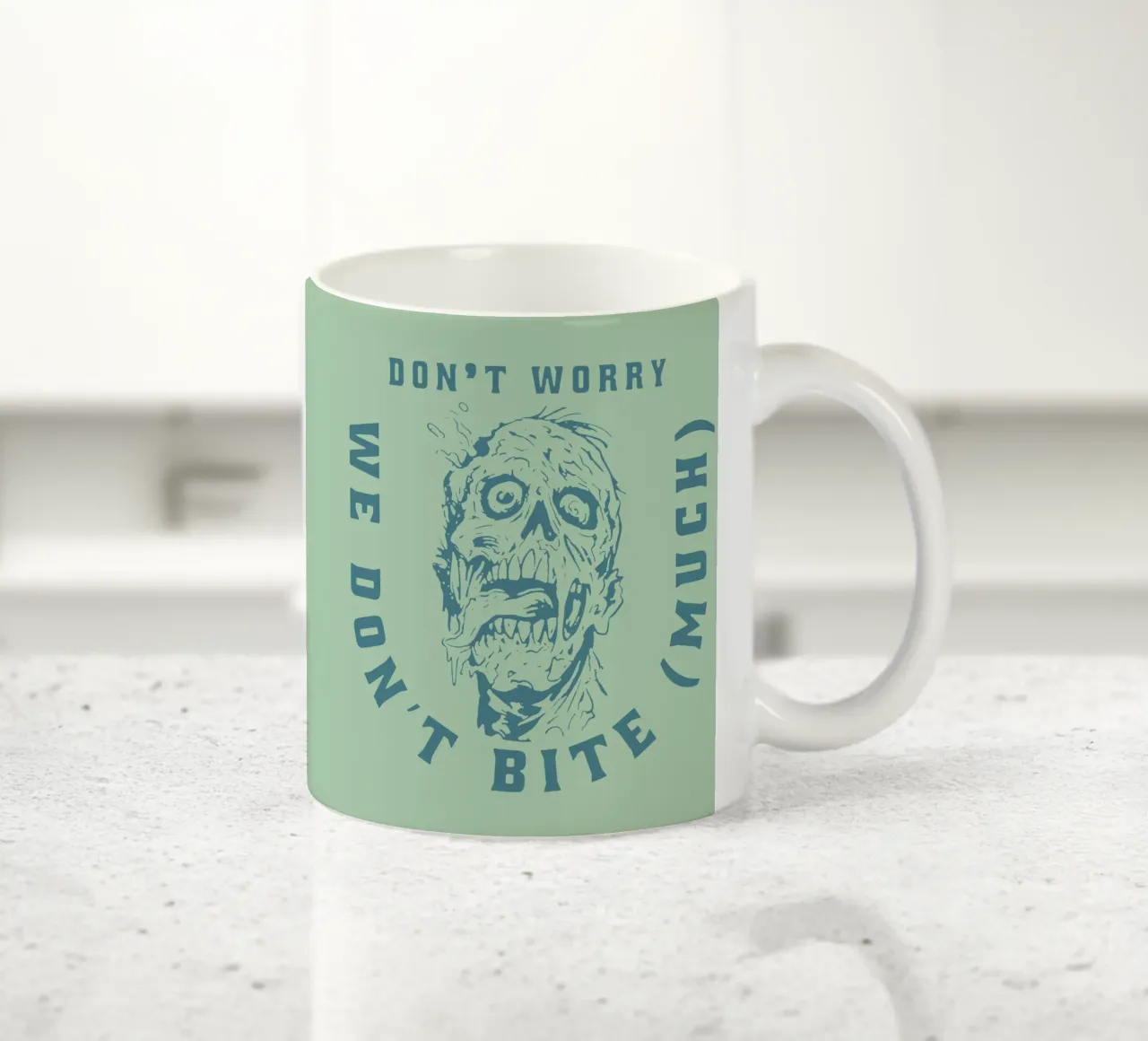 Non preoccupatevi, noi non mordiamo tazza in ceramica da Gunawan Rb