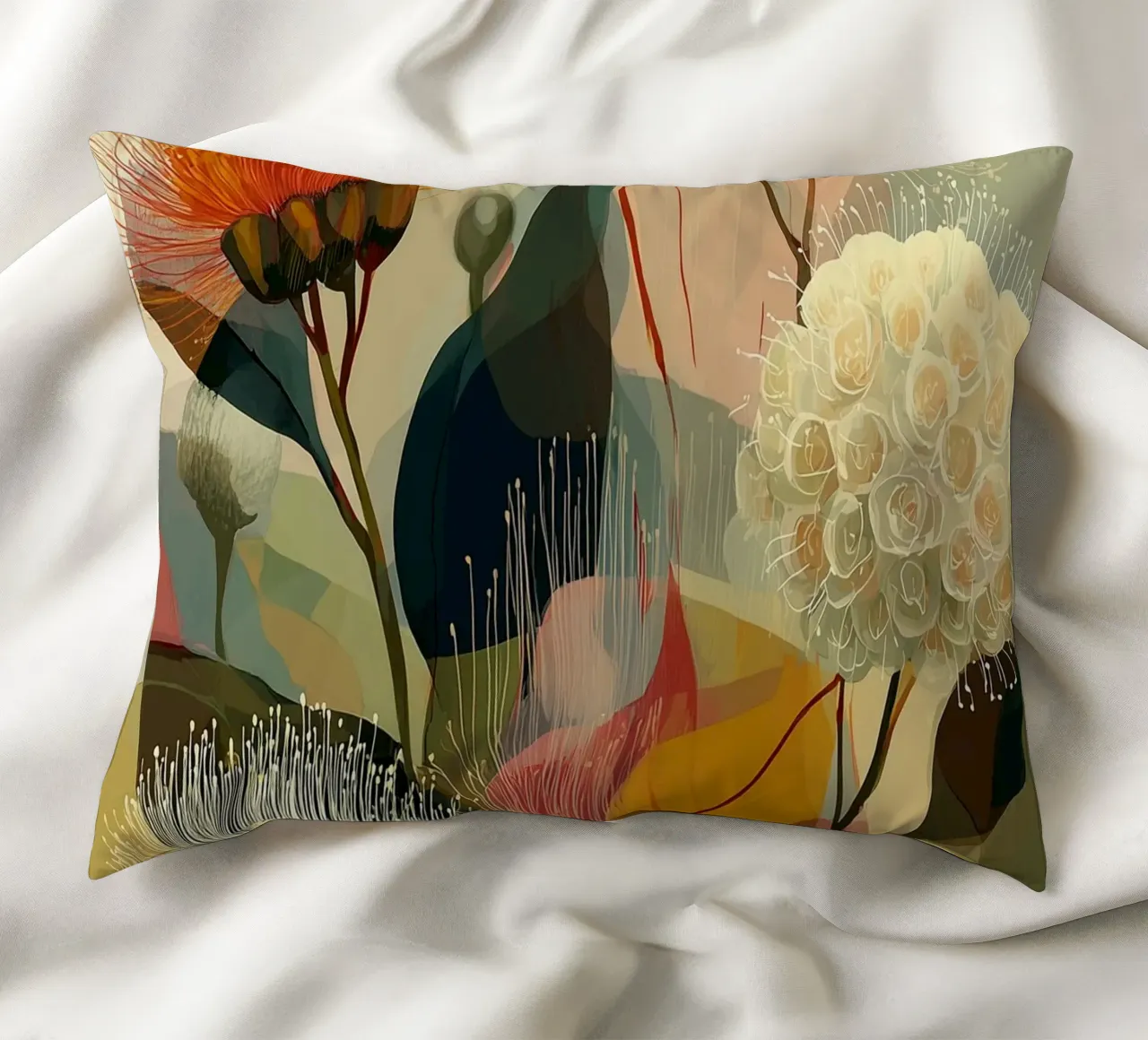 Blumen Boho cuscino da Jana Leonenkov Art