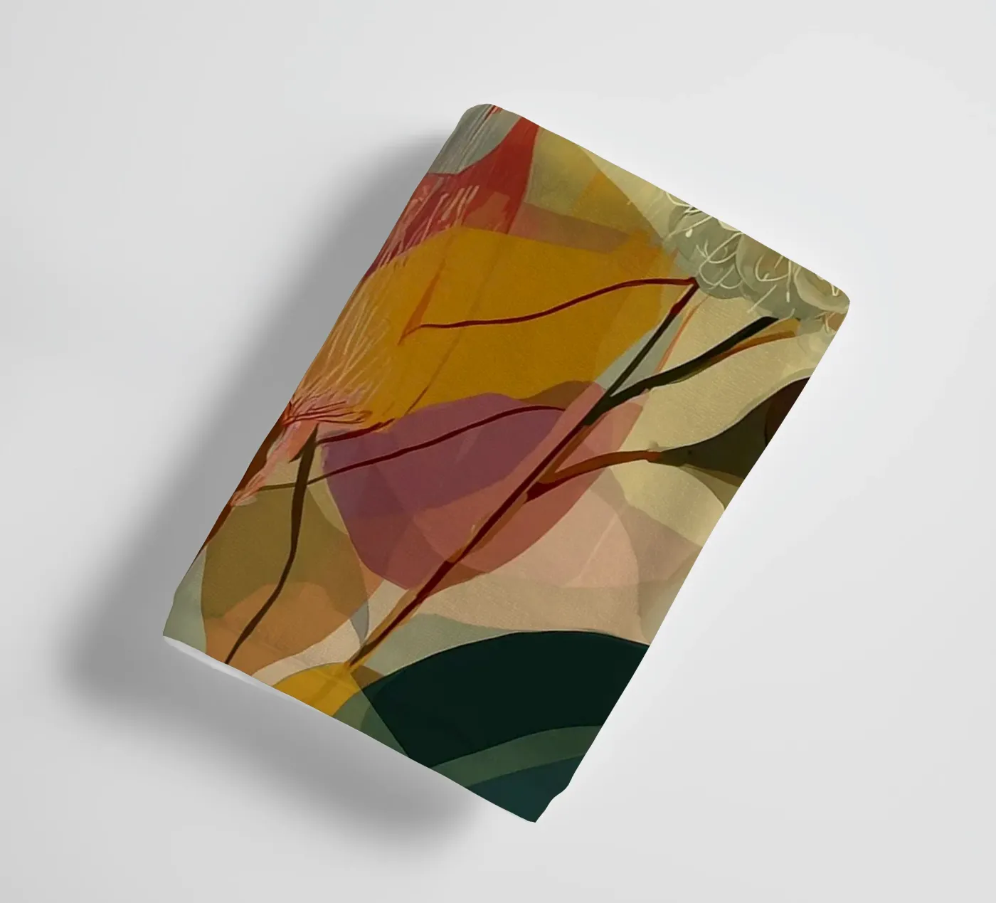 Boho Blumen badhanddoek van Jana Leonenkov Art