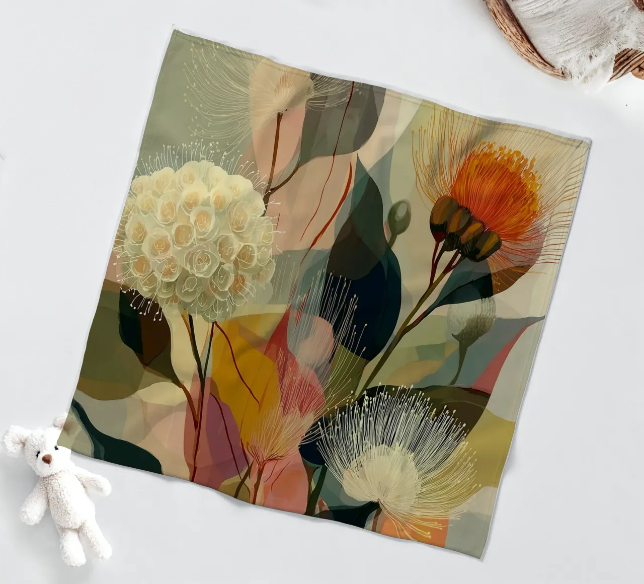 Boho Botanical coperta in pile da Jana Leonenkov Art