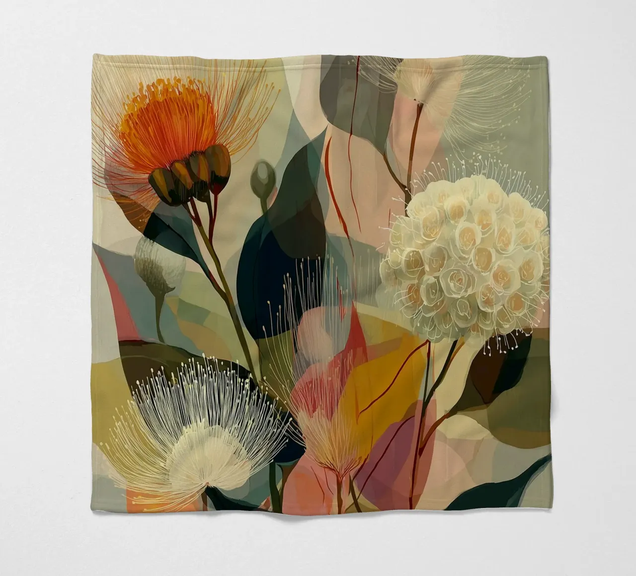 Boho Botanical coperta in pile da Jana Leonenkov Art