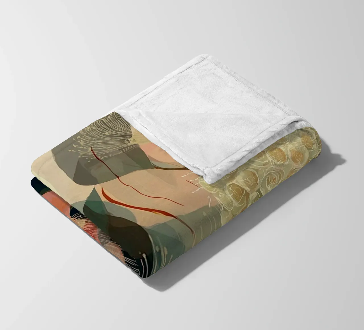 Boho Botanical coperta in pile da Jana Leonenkov Art