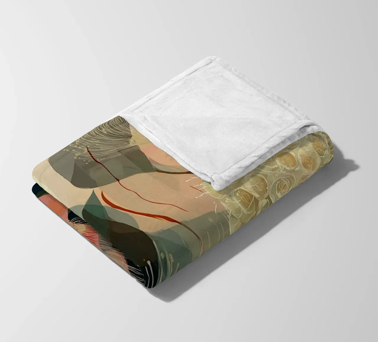 Boho Botanical coperta in pile da Jana Leonenkov Art