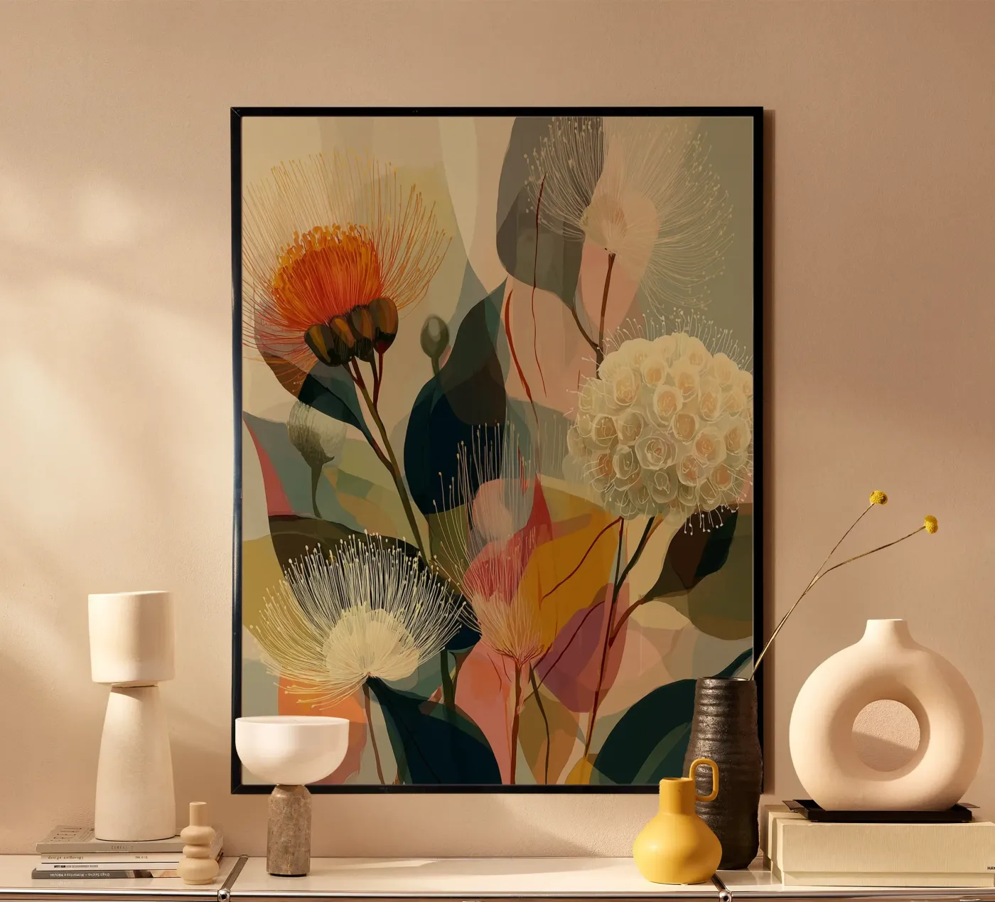 Boho Blumen poster by Jana Leonenkov Art