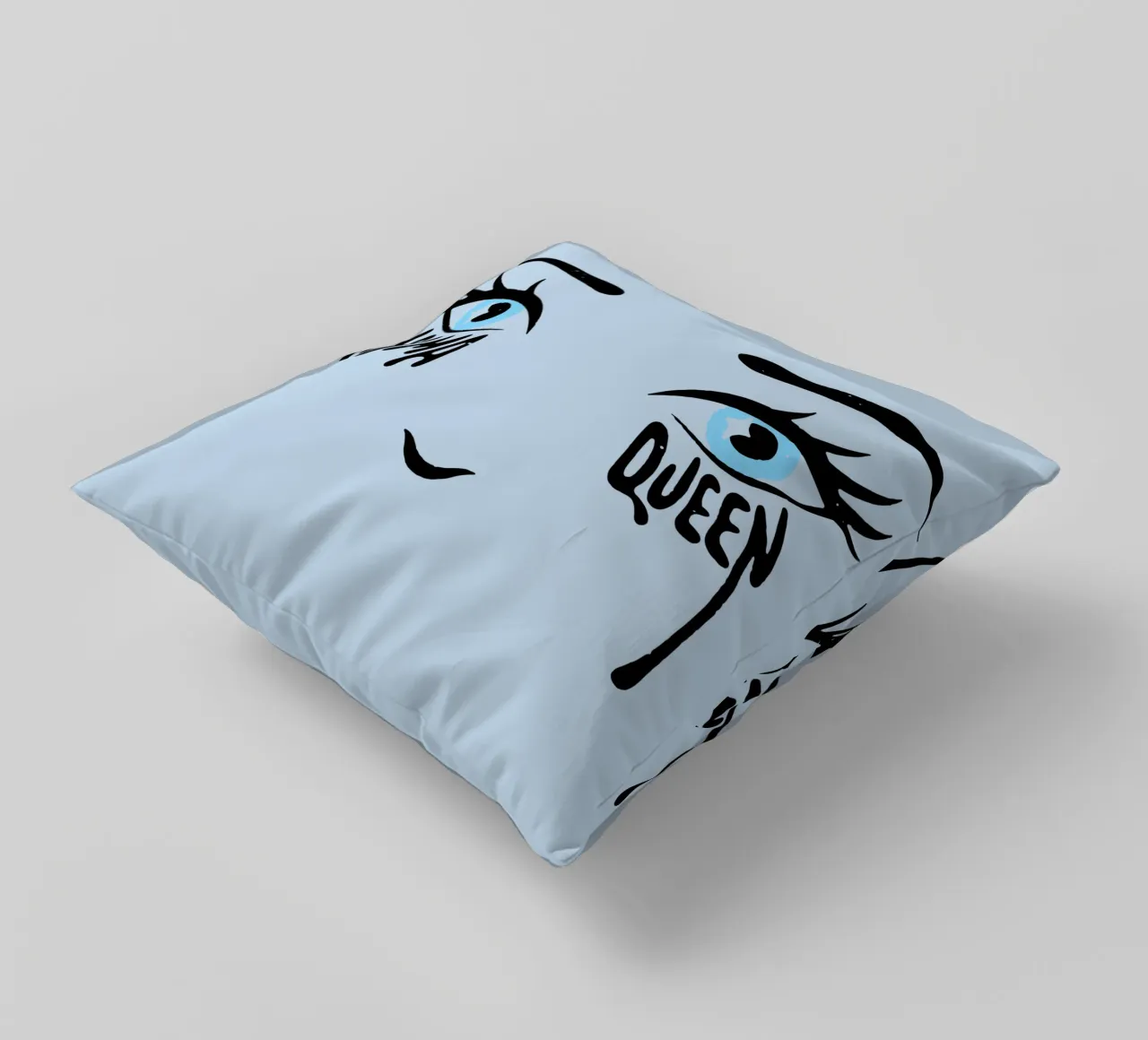 Drama Queen decorative cushion by Gunawan Rb