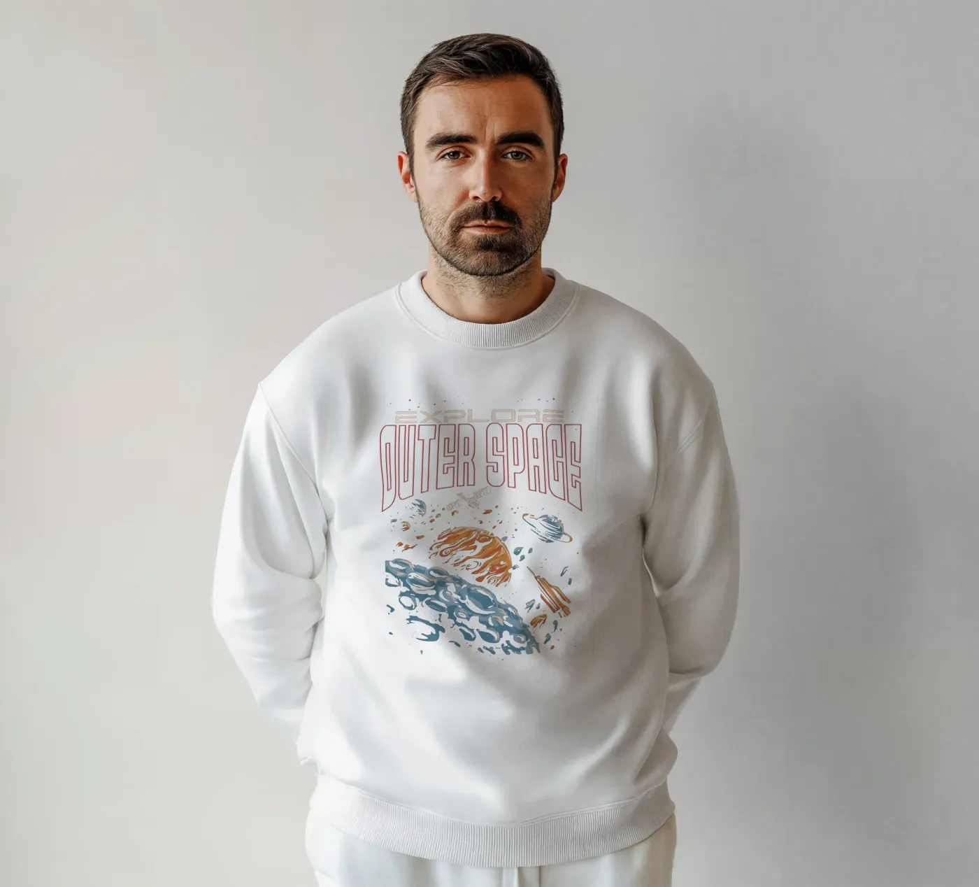 Explore outer space sweatshirt by Gunawan Rb