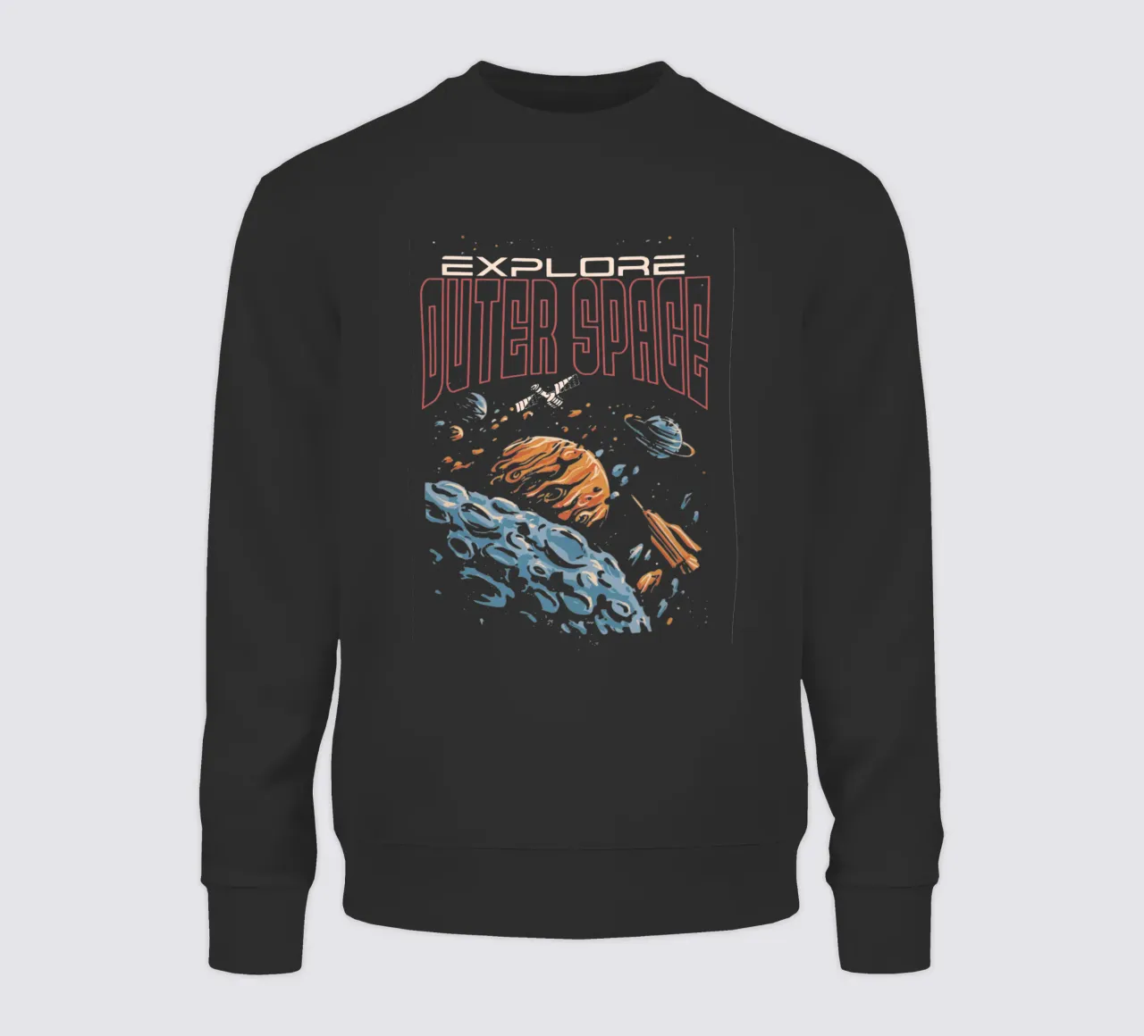 Explore outer space sweatshirt by Gunawan Rb