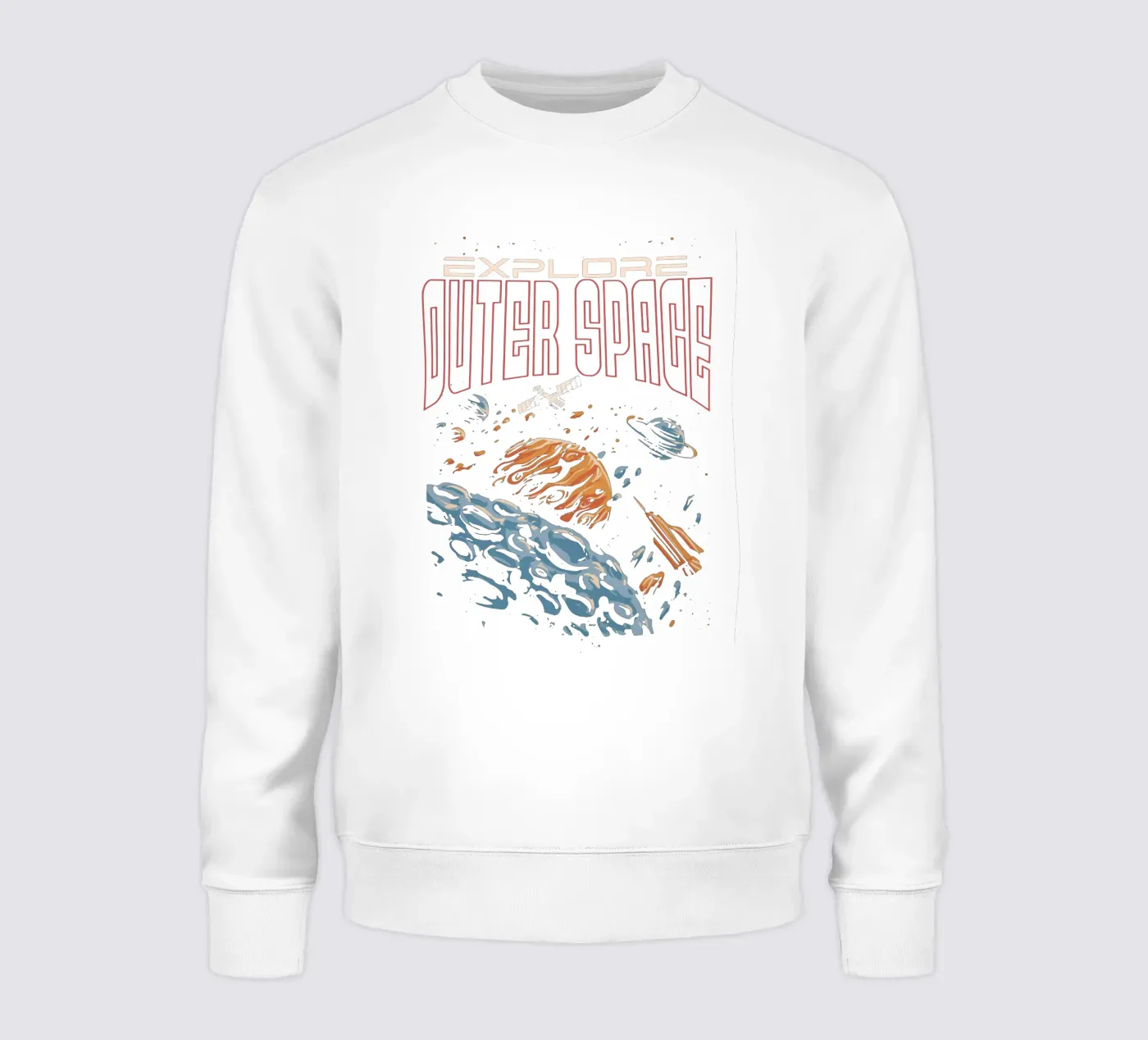 Explore outer space sweatshirt by Gunawan Rb