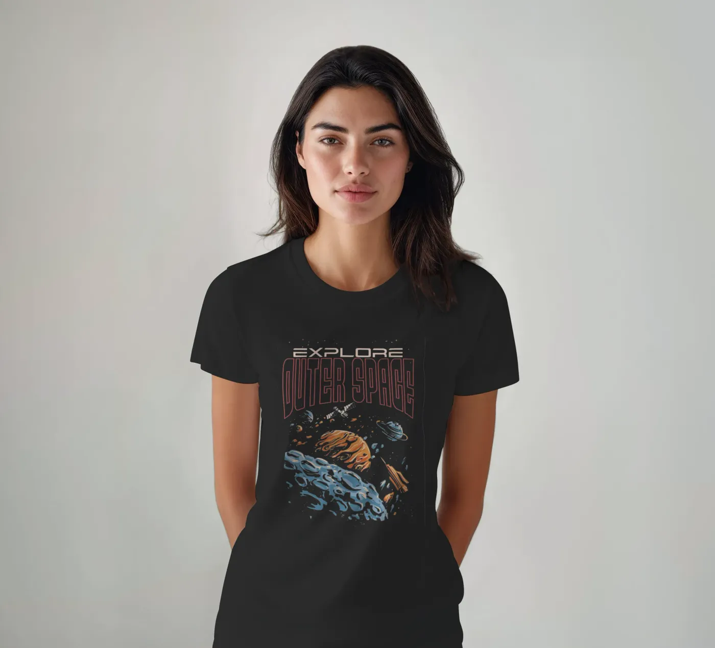 Explore outer space t-shirt by Gunawan Rb