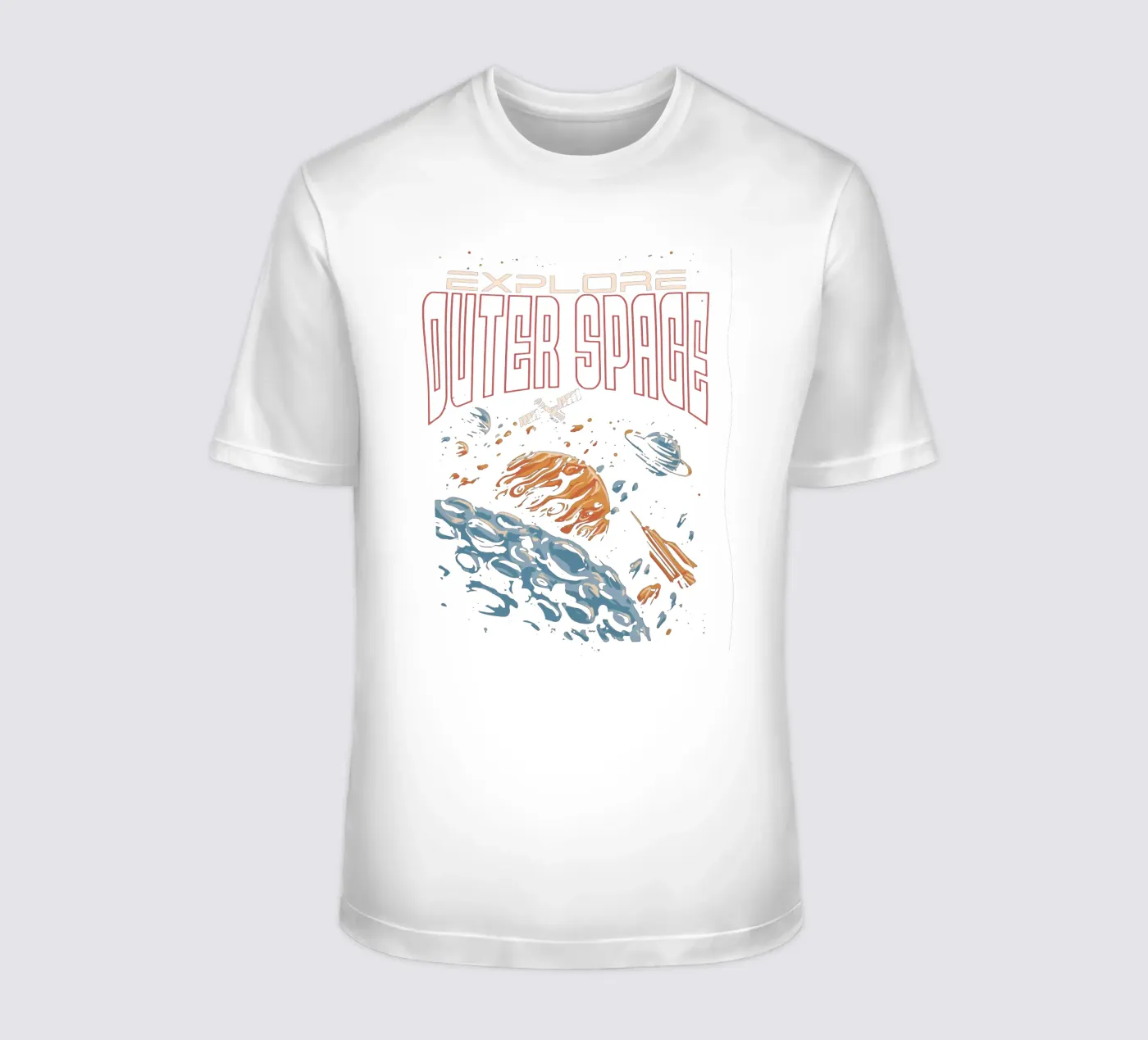 De ruimte verkennen t-shirt van Gunawan Rb