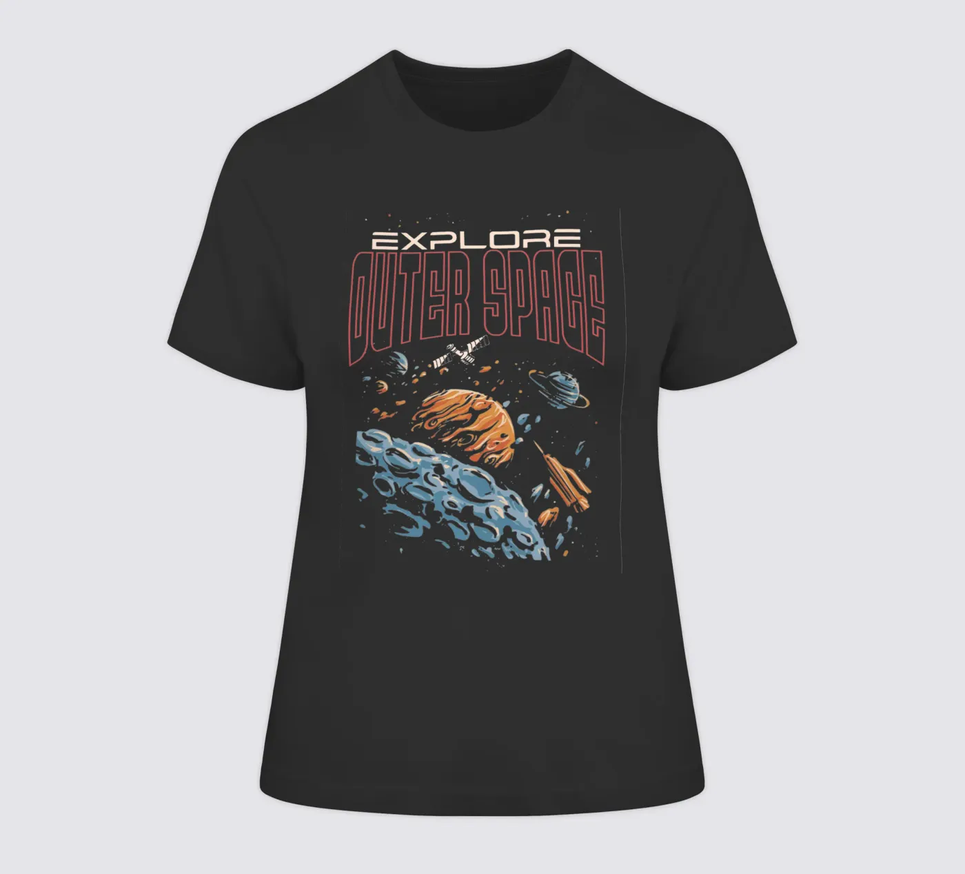 Esplorare lo spazio esterno t-shirt da donna da Gunawan Rb