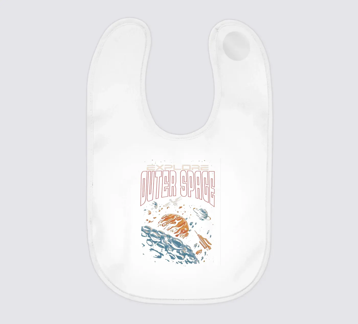 De ruimte verkennen baby slabbetje van Gunawan Rb