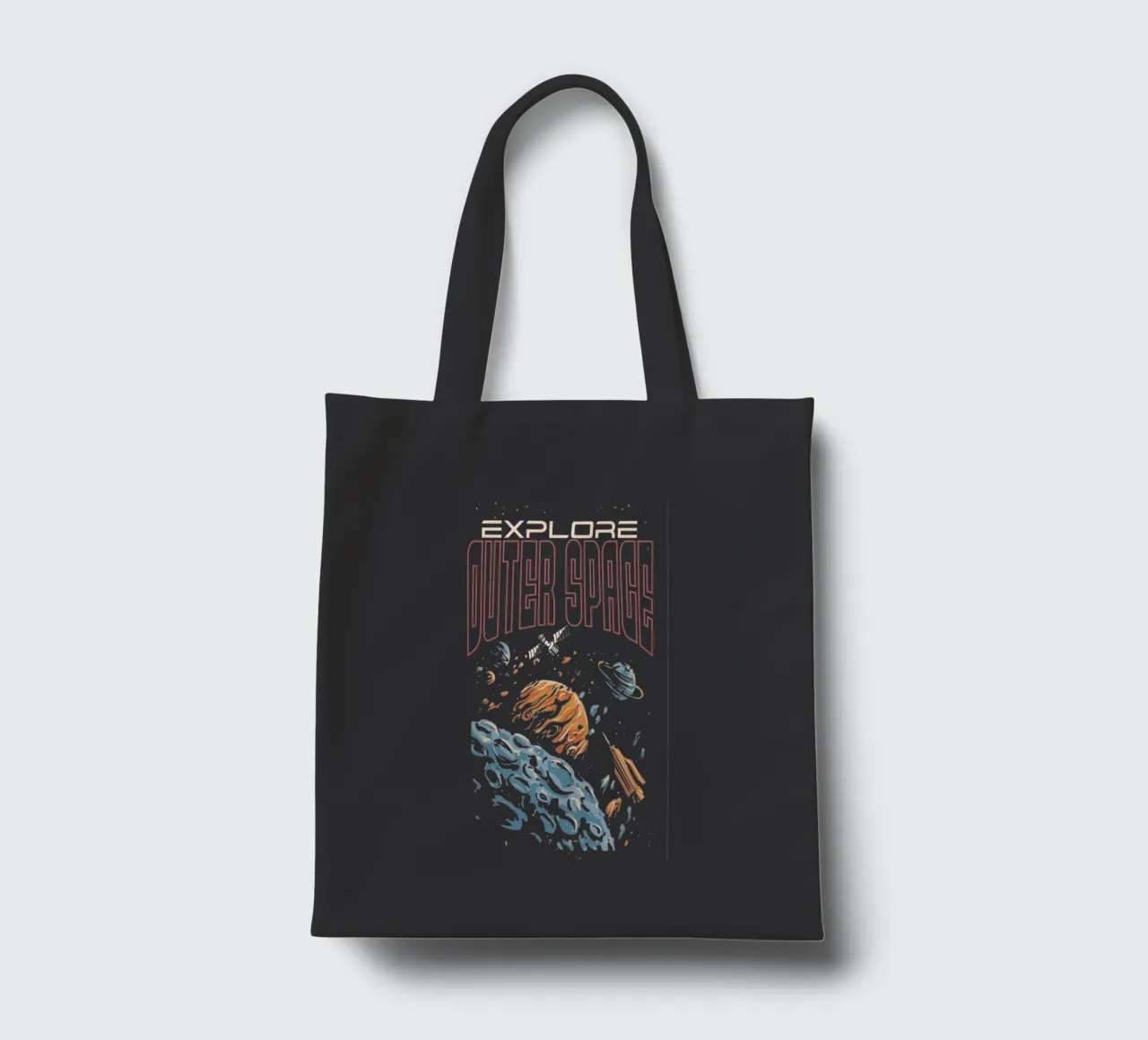Explore outer space tote bag by Gunawan Rb