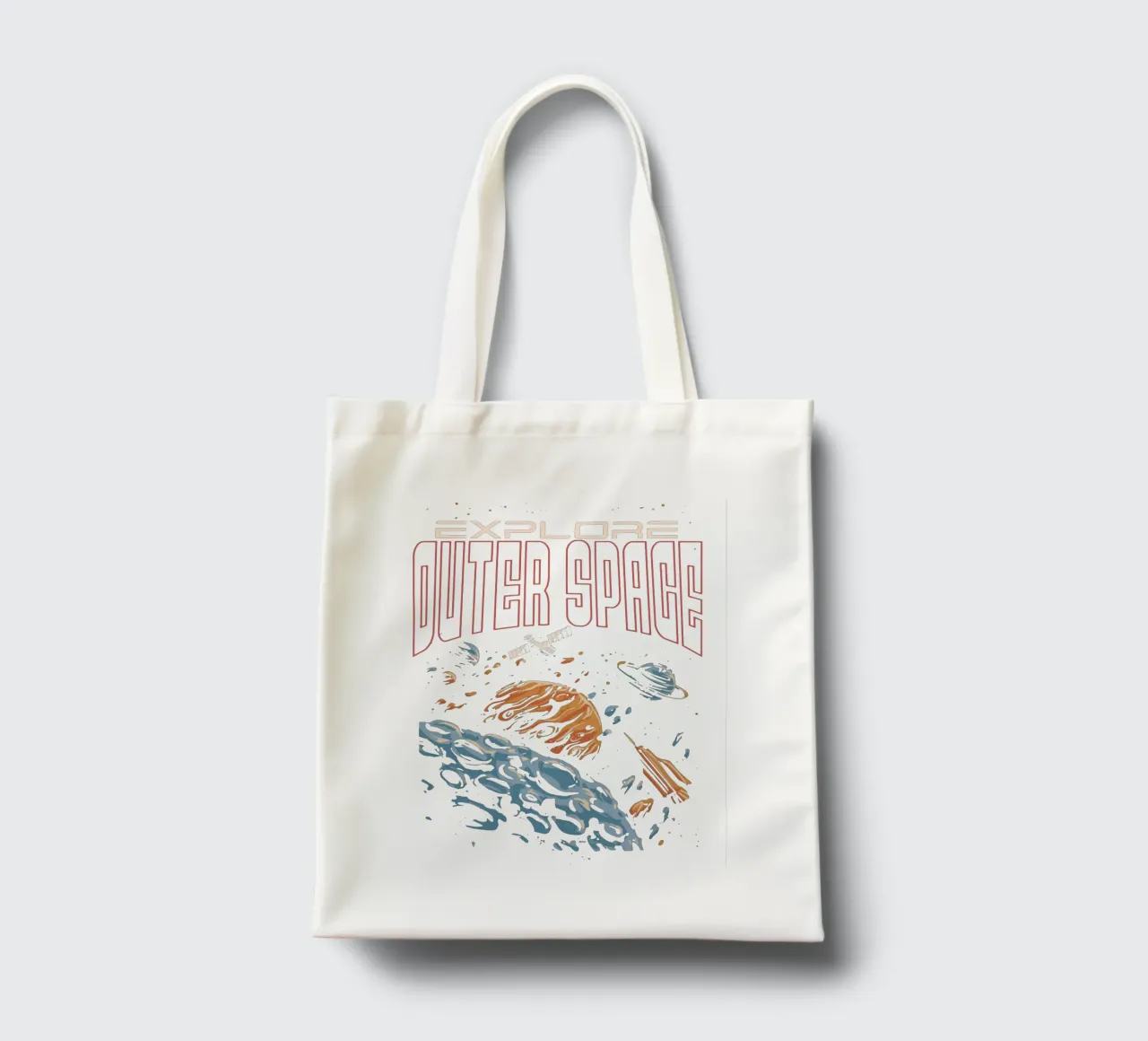 Explore outer space tote bag by Gunawan Rb