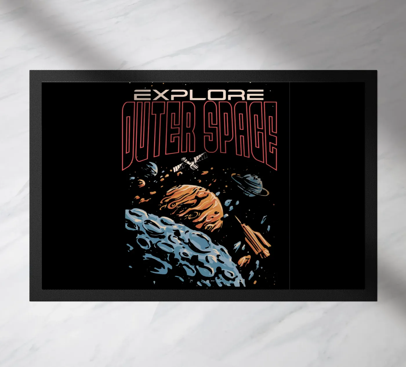 Explore outer space Fußmatte von Gunawan Rb