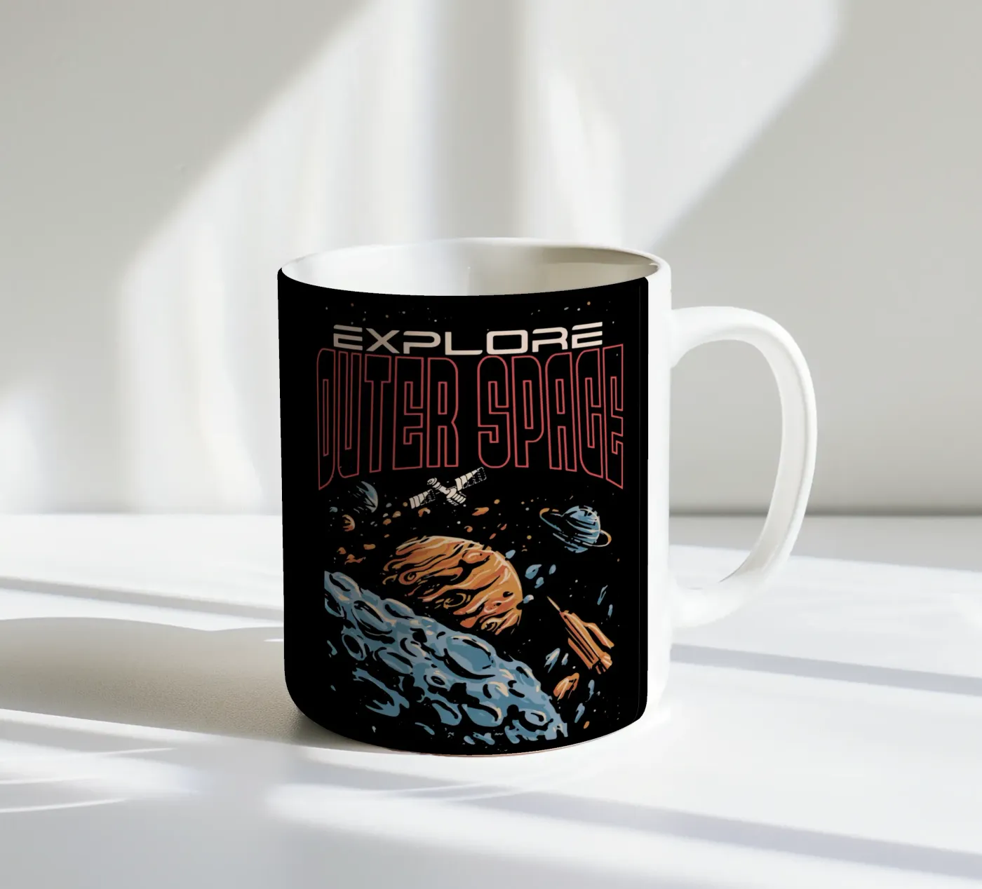 Explore outer space tazza in ceramica da Gunawan Rb