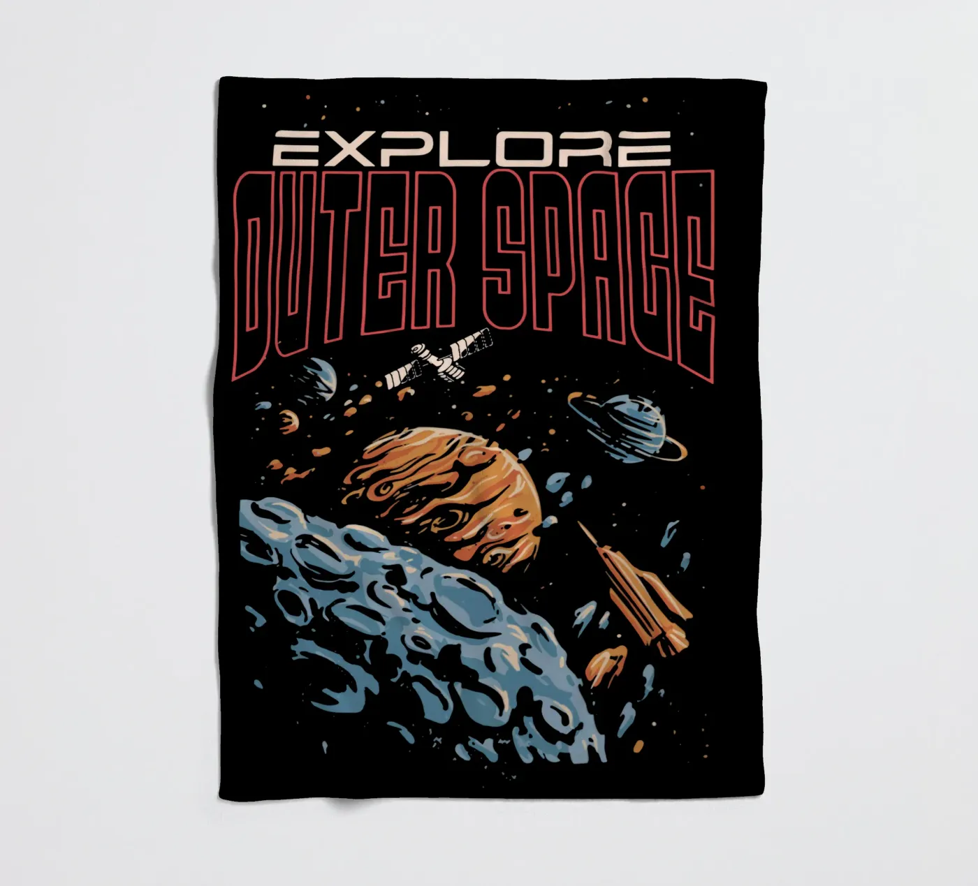 Explore outer space Fleecedecke von Gunawan Rb