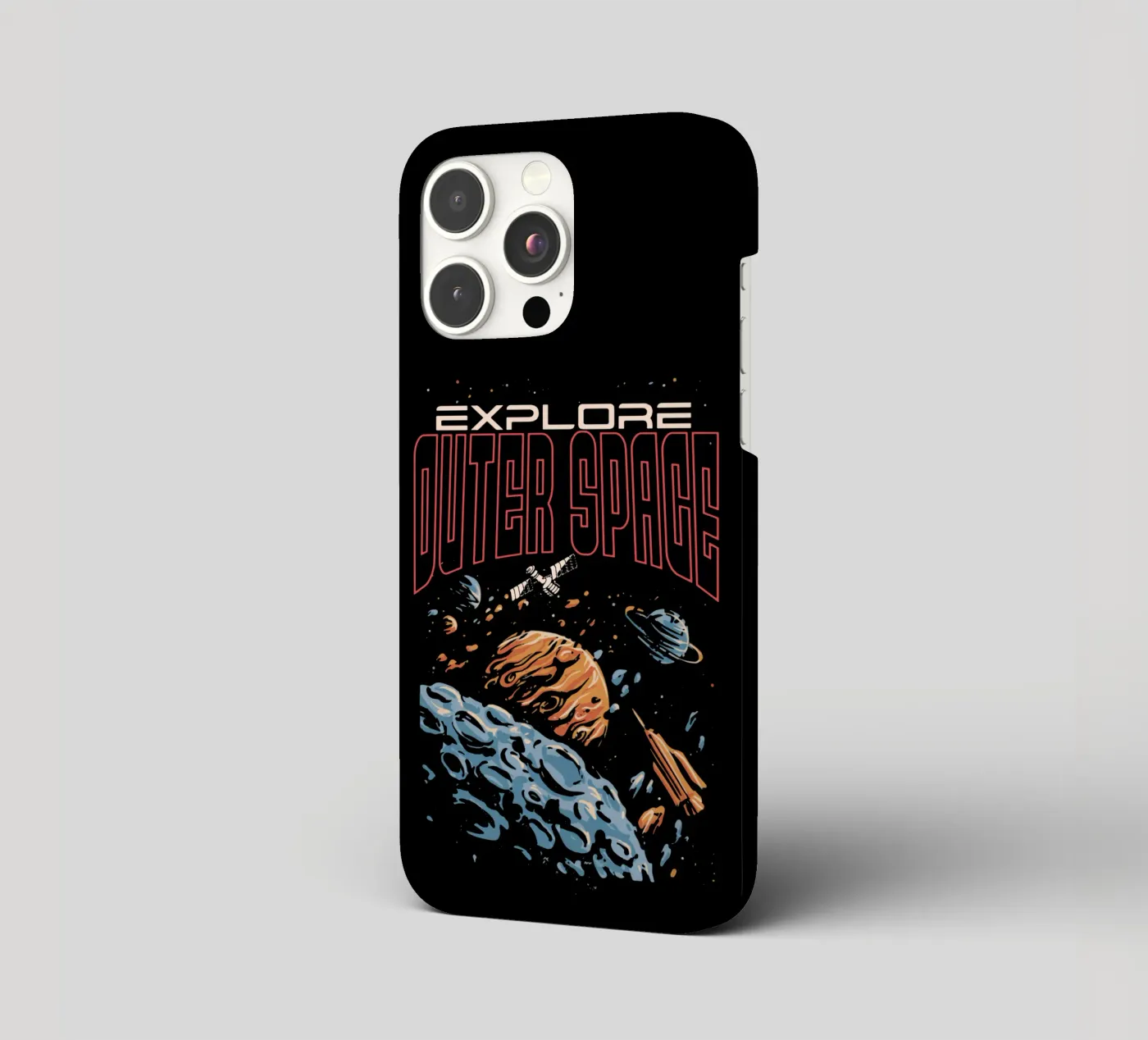 Explore outer space iphone case by Gunawan Rb