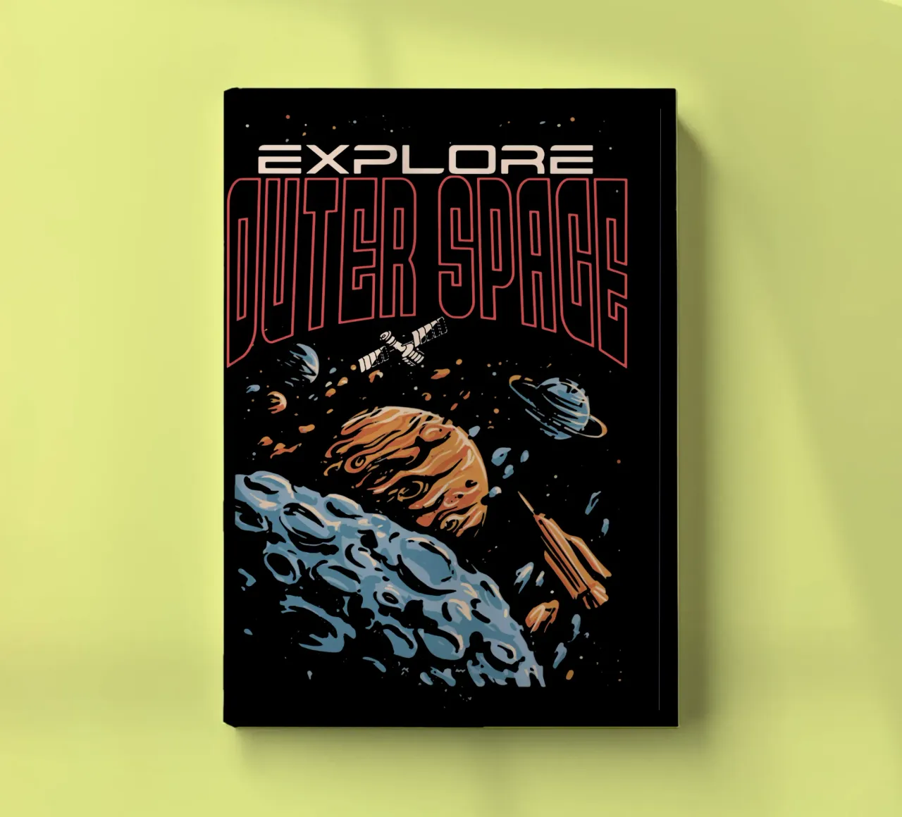 Explore outer space notebook by Gunawan Rb