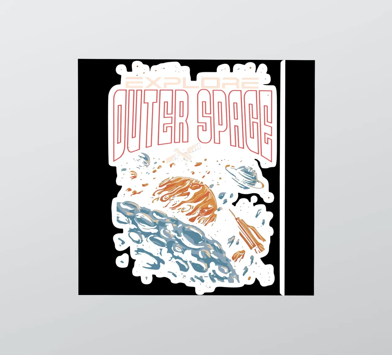 Explorer l'espace autocollant de Gunawan Rb