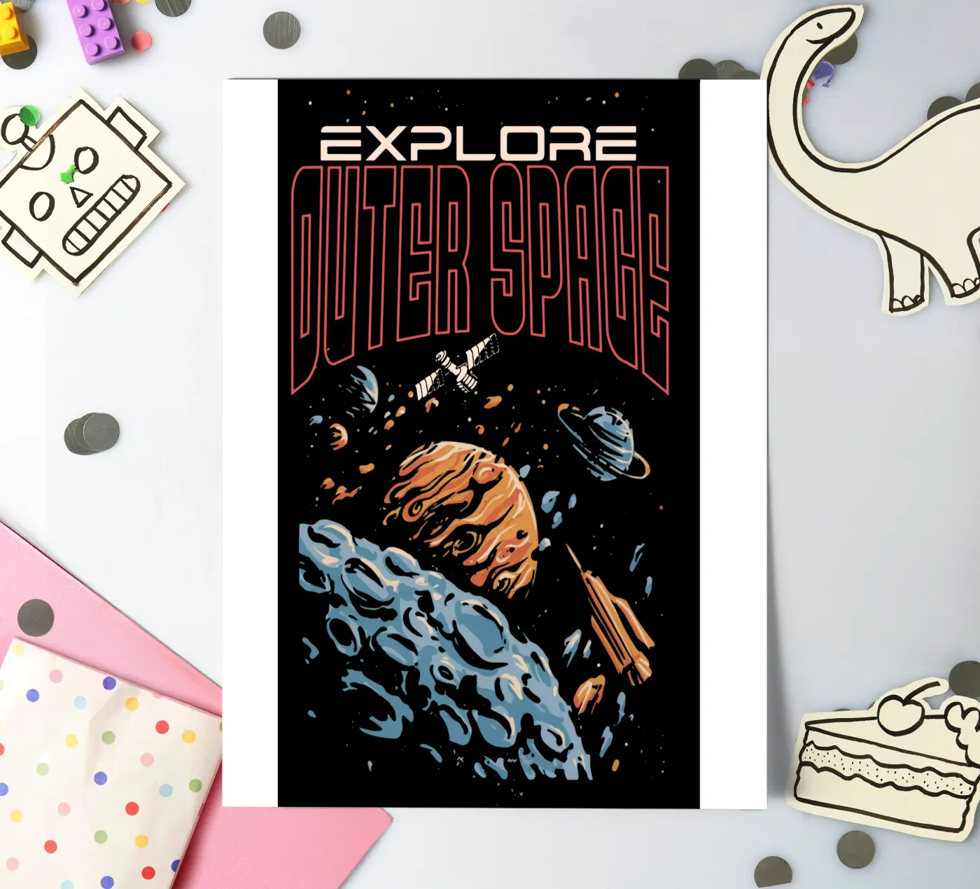 Explore outer space Stickerbogen von Gunawan Rb