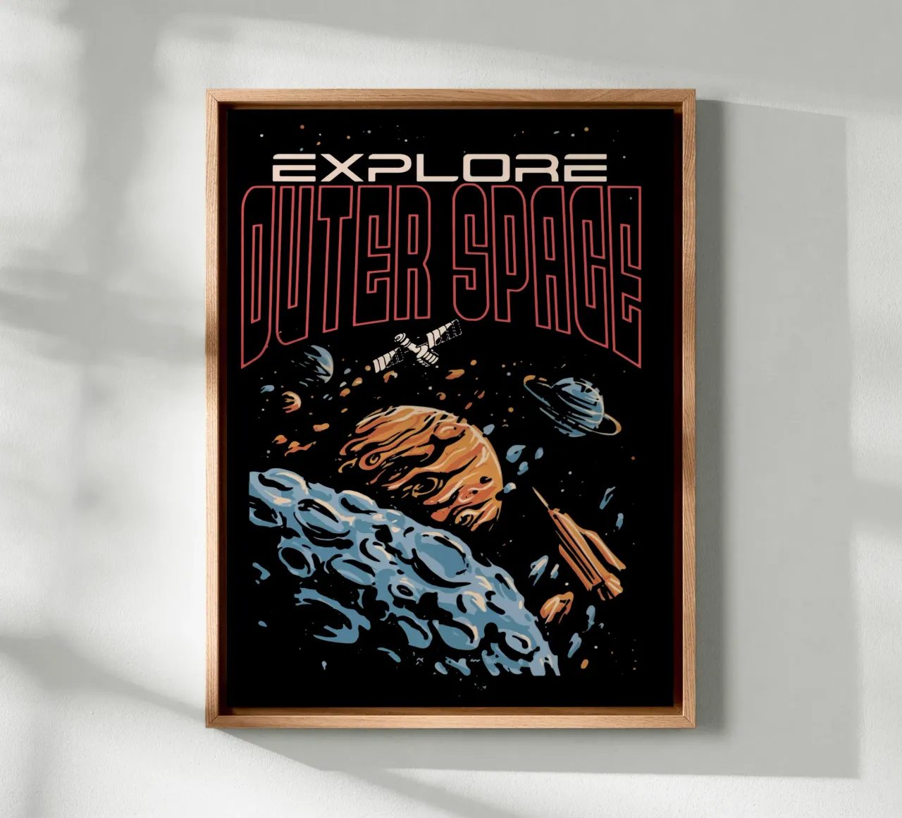Explore outer space canvas by Gunawan Rb