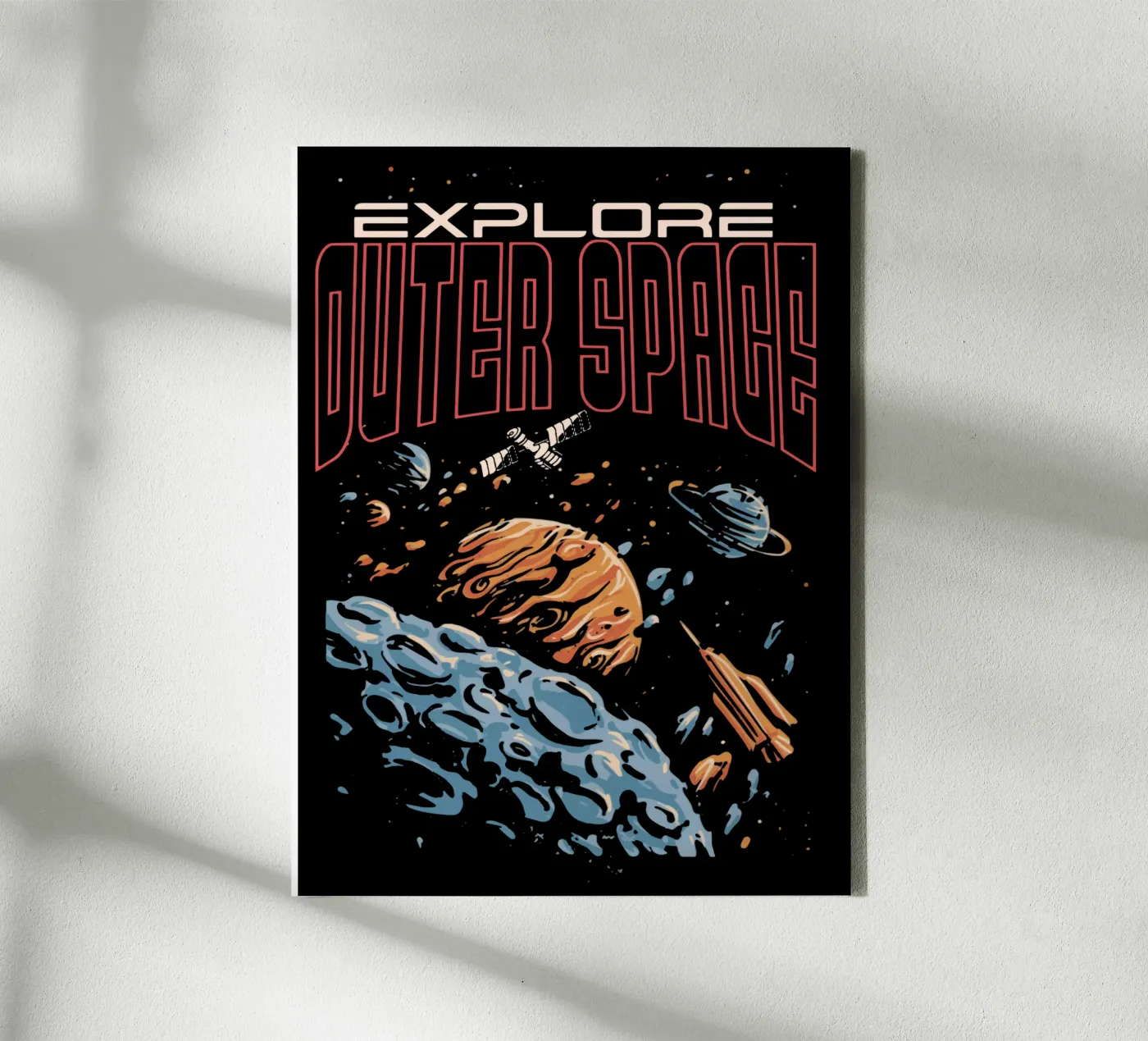 Explore outer space canvas by Gunawan Rb