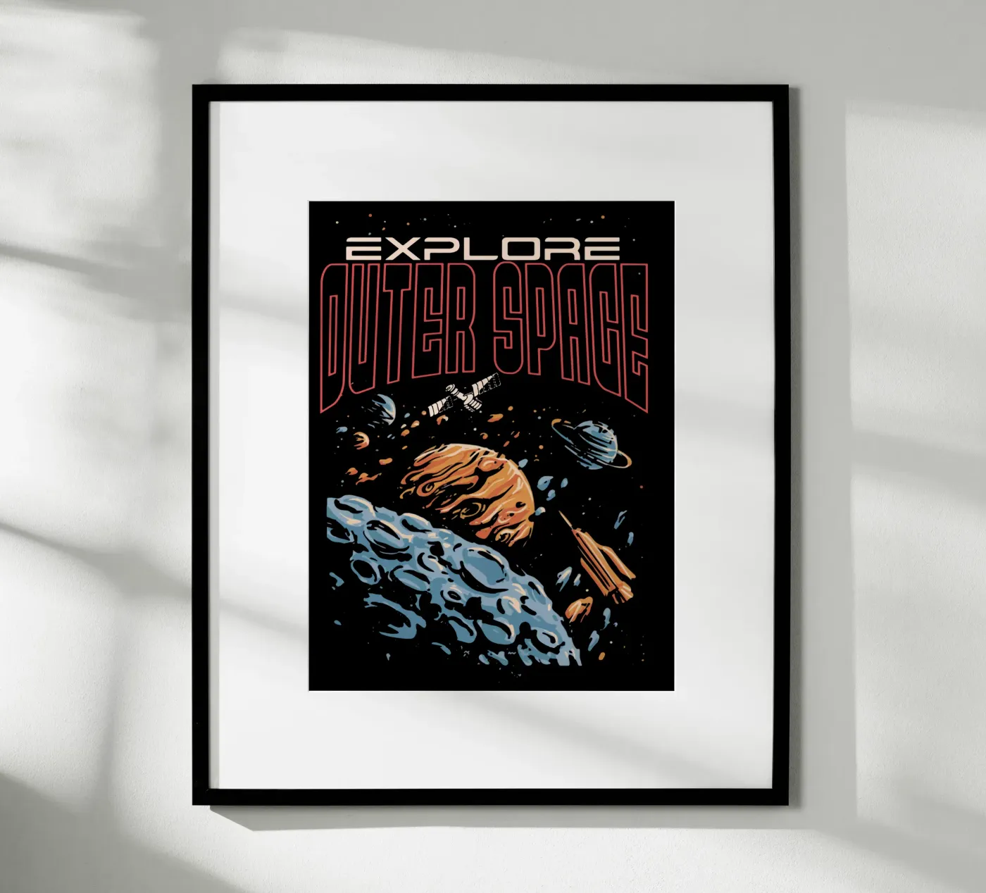 Explore outer space poster de Gunawan Rb