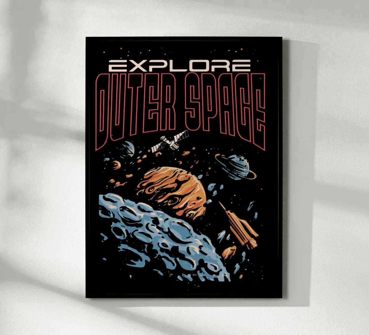 Explore outer space poster by Gunawan Rb