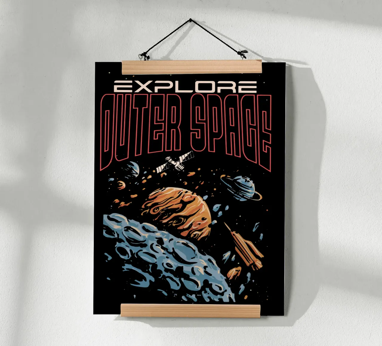 Explore outer space poster by Gunawan Rb