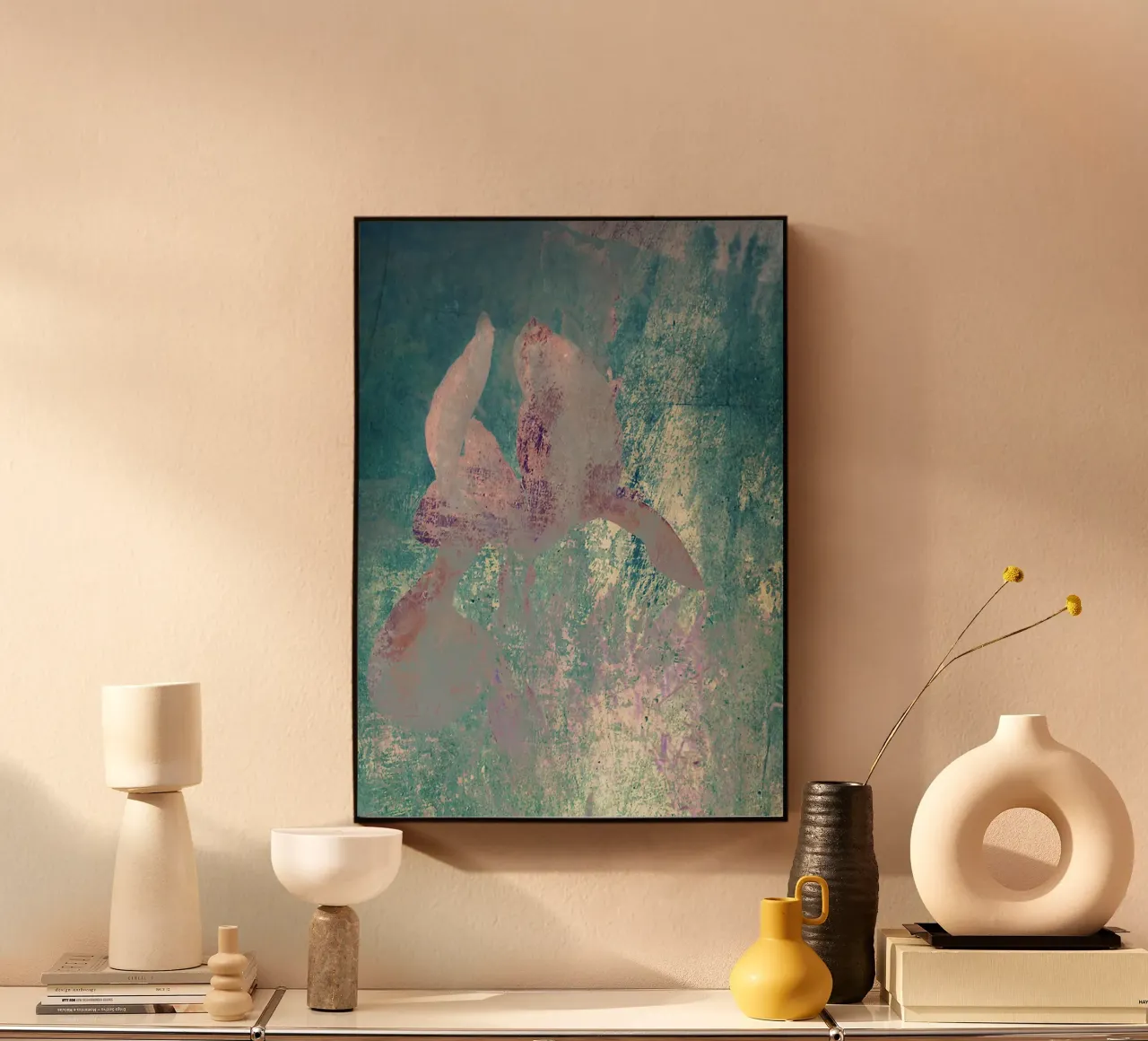 Iris dipinta plexiglass da ArtSkratches