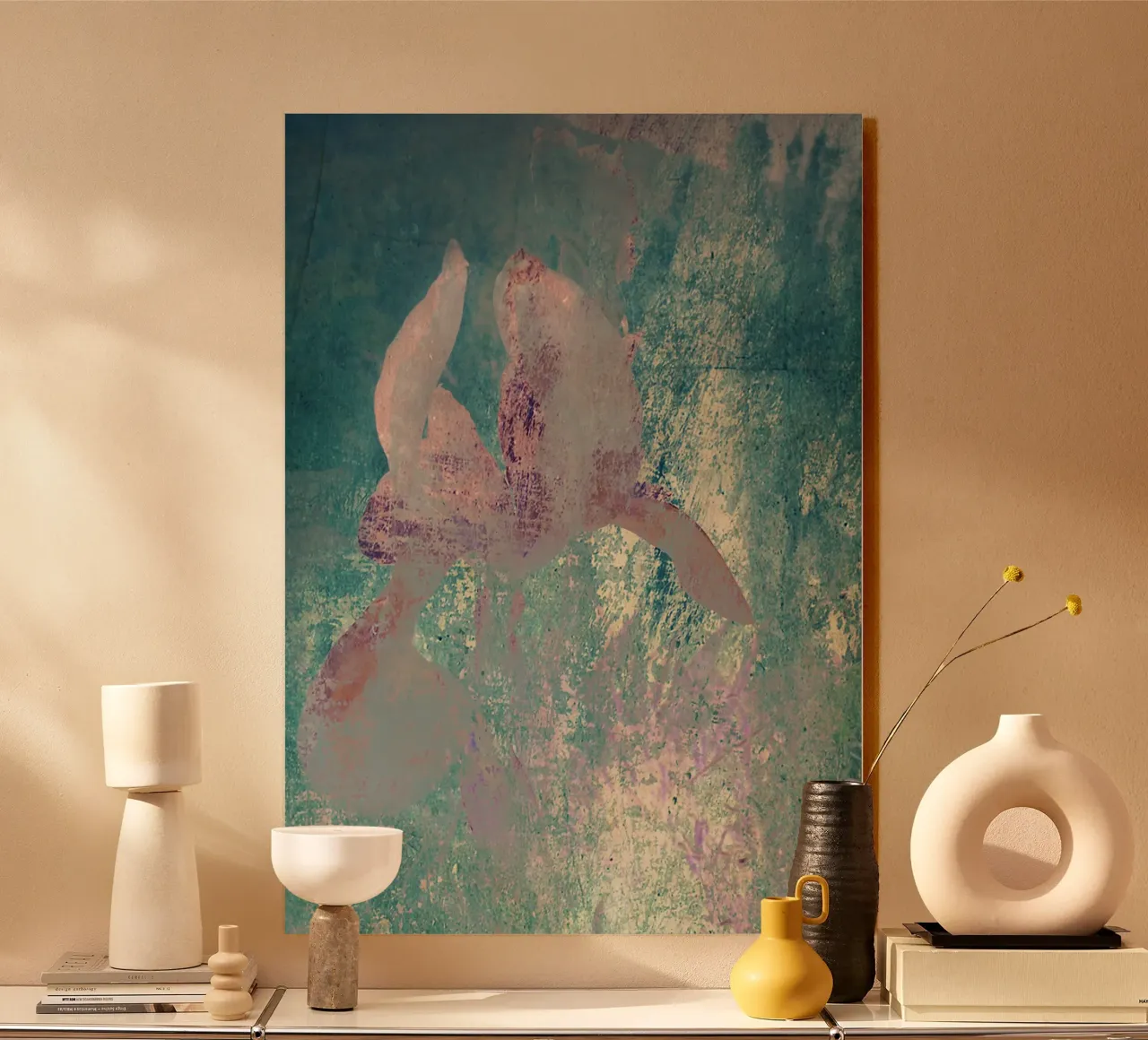 Iris dipinta plexiglass da ArtSkratches