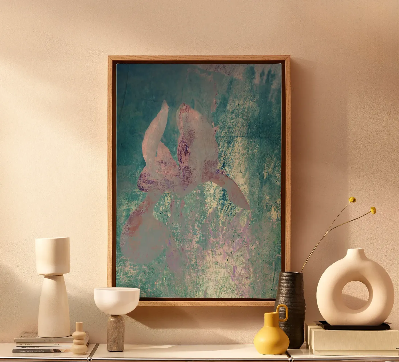 Painted Iris canvas by ArtSkratches