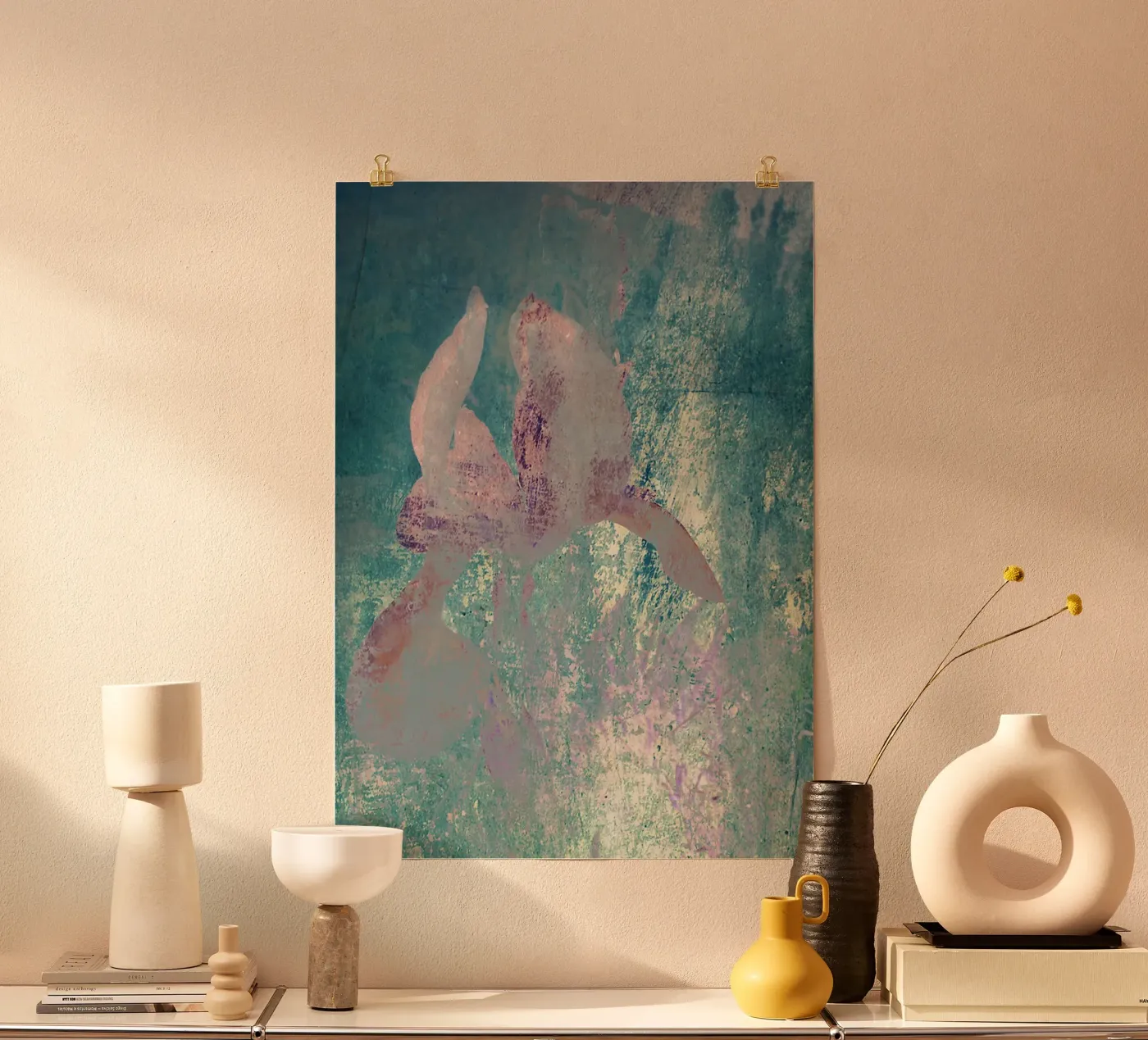 Painted Iris Poster von ArtSkratches