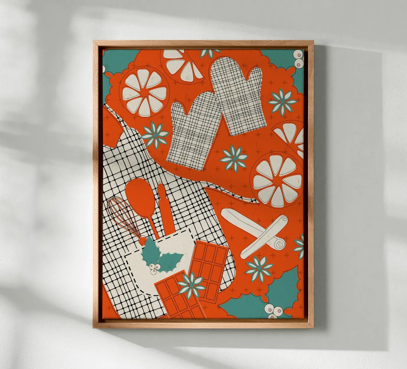 Festive Kitchen Magic tela da Claudia S. Design