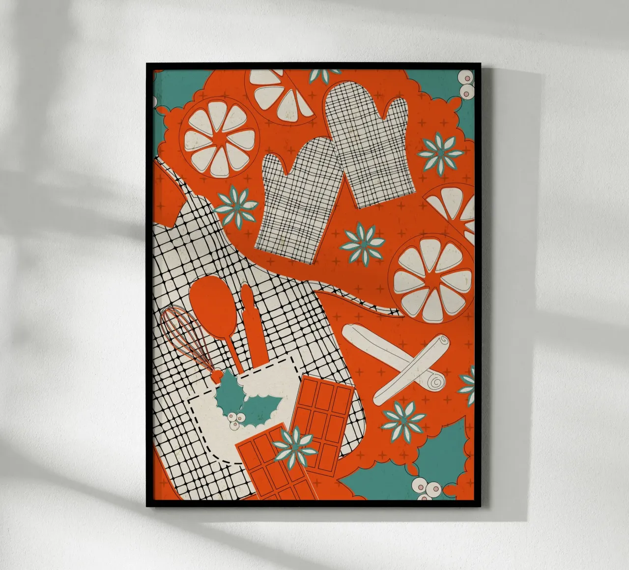 Festive Kitchen Magic poster da Claudia S. Design