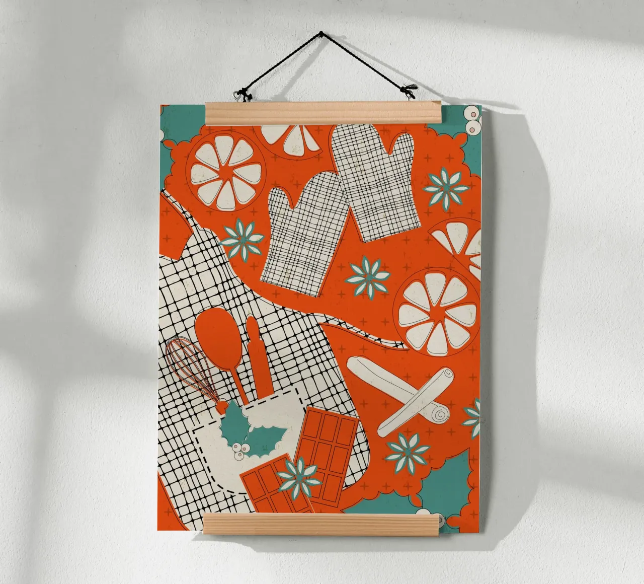 Festive Kitchen Magic poster da Claudia S. Design