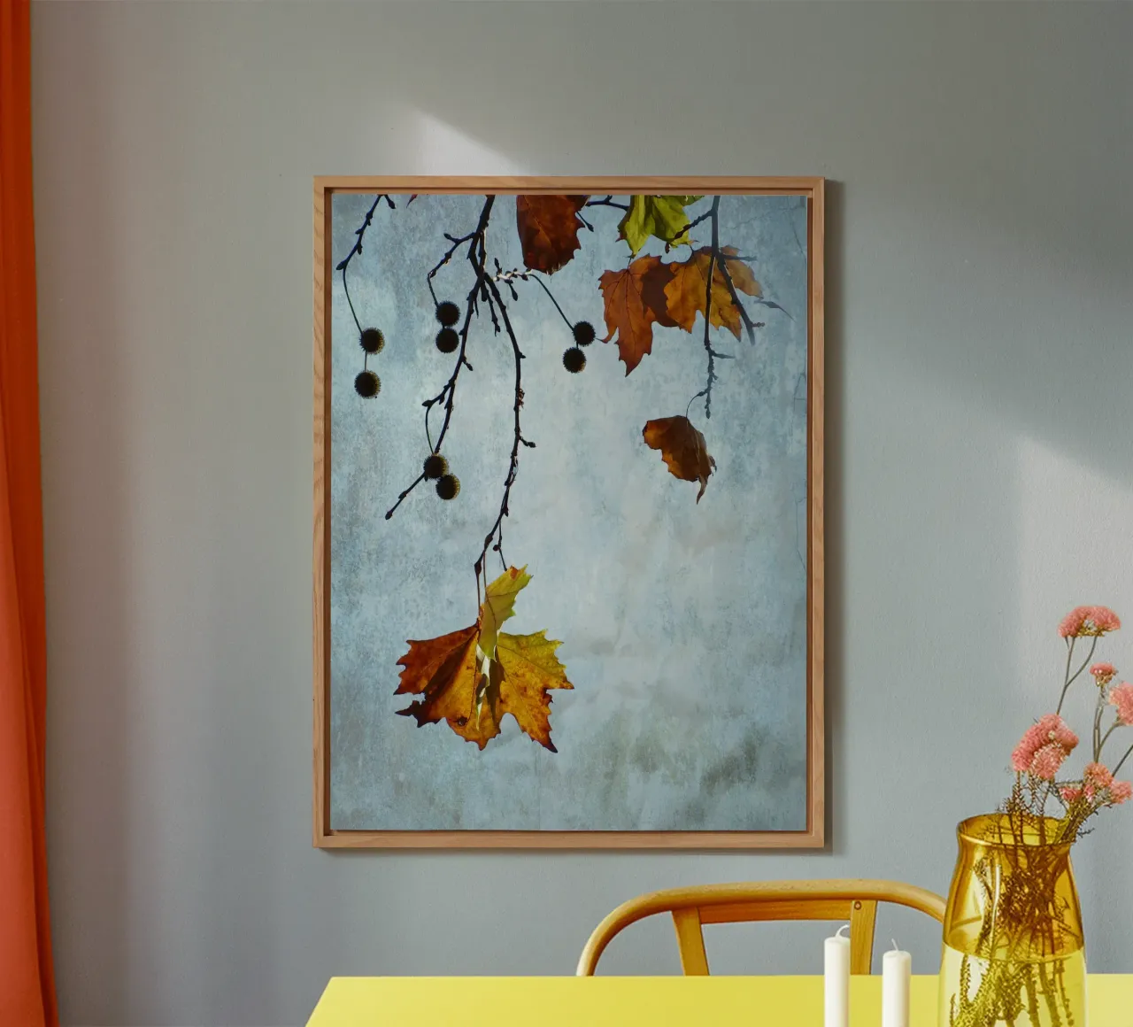 Plane Tree in Fall alluminio dibond da ArtSkratches