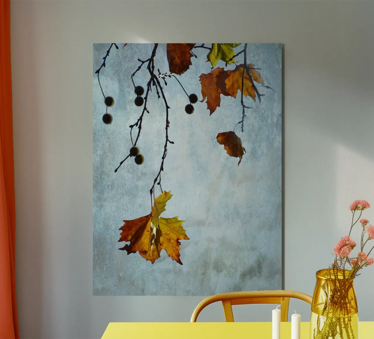 Plane Tree in Fall alluminio dibond da ArtSkratches