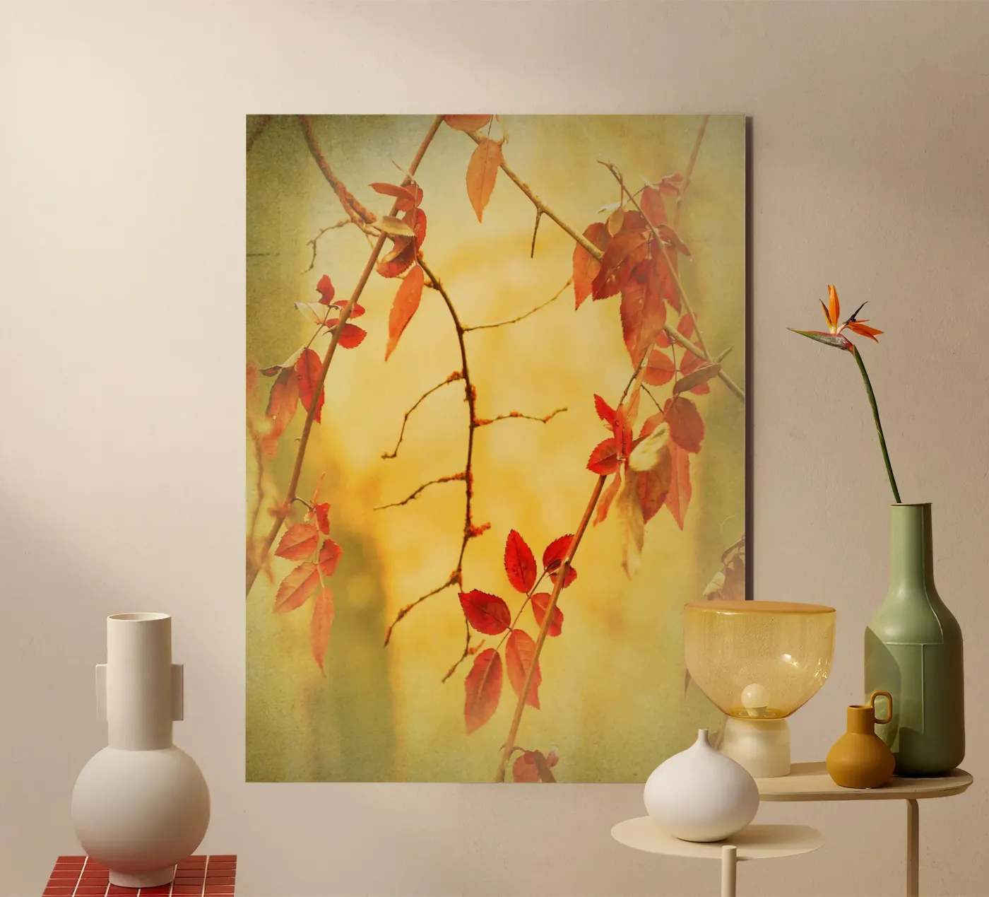 Flammes d'automne panneau forex de ArtSkratches