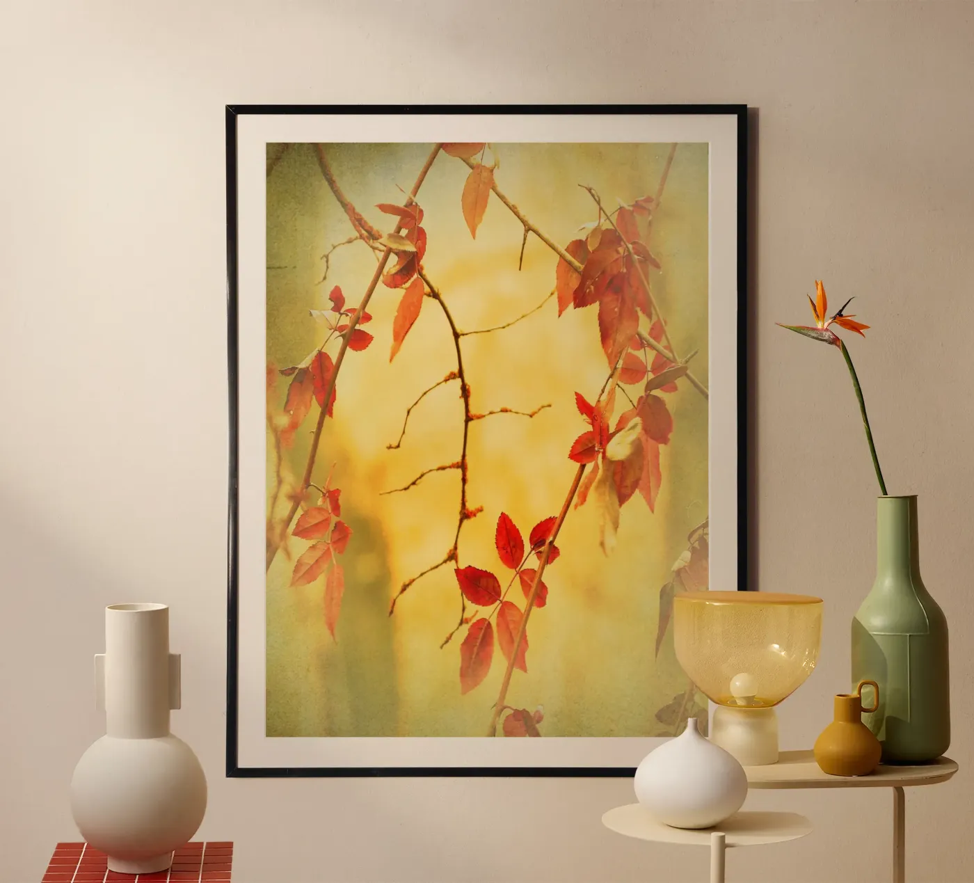 Flammes d'automne poster de ArtSkratches