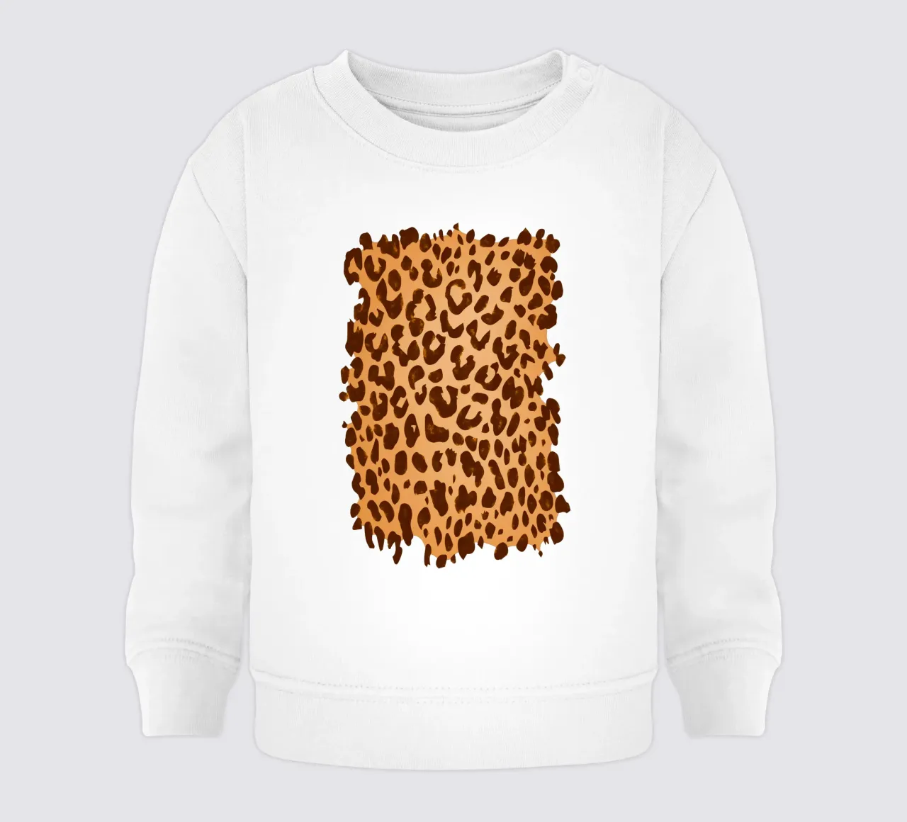 Classico marrone con stampa leopardo selvaggio felpa neonato da SilverPegasus_second_shop