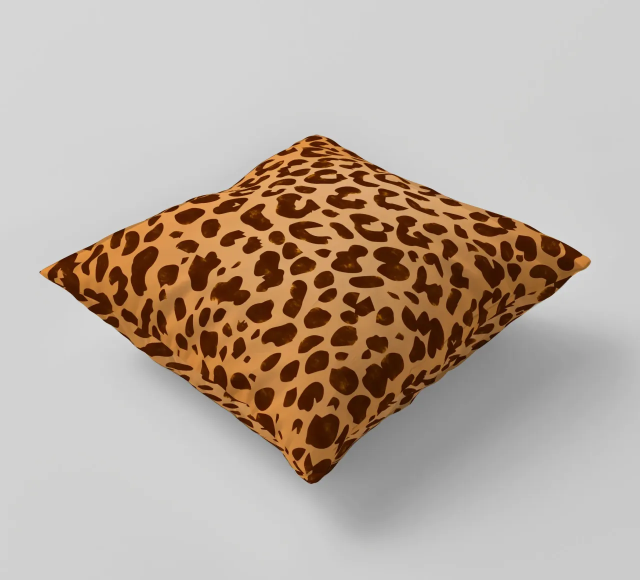 Classico marrone con stampa leopardo selvaggio cuscino da SilverPegasus_second_shop