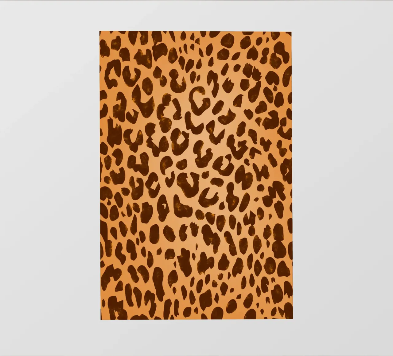 Classico marrone con stampa leopardo selvaggio telo in pvc da SilverPegasus_second_shop