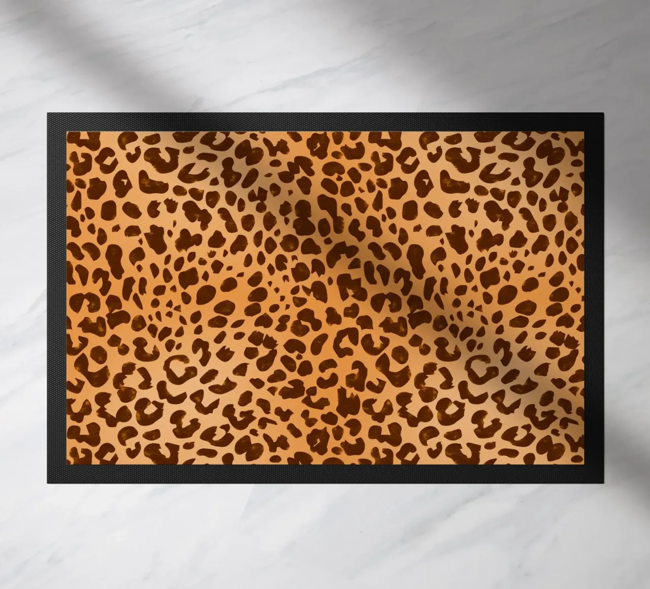 Classico marrone con stampa leopardo selvaggio zerbino da SilverPegasus_second_shop