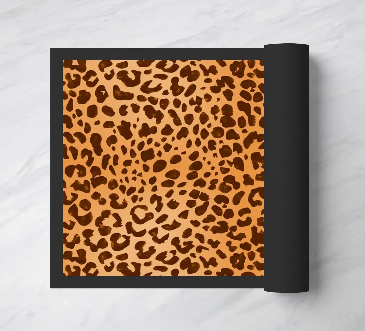 Classico marrone con stampa leopardo selvaggio zerbino da SilverPegasus_second_shop