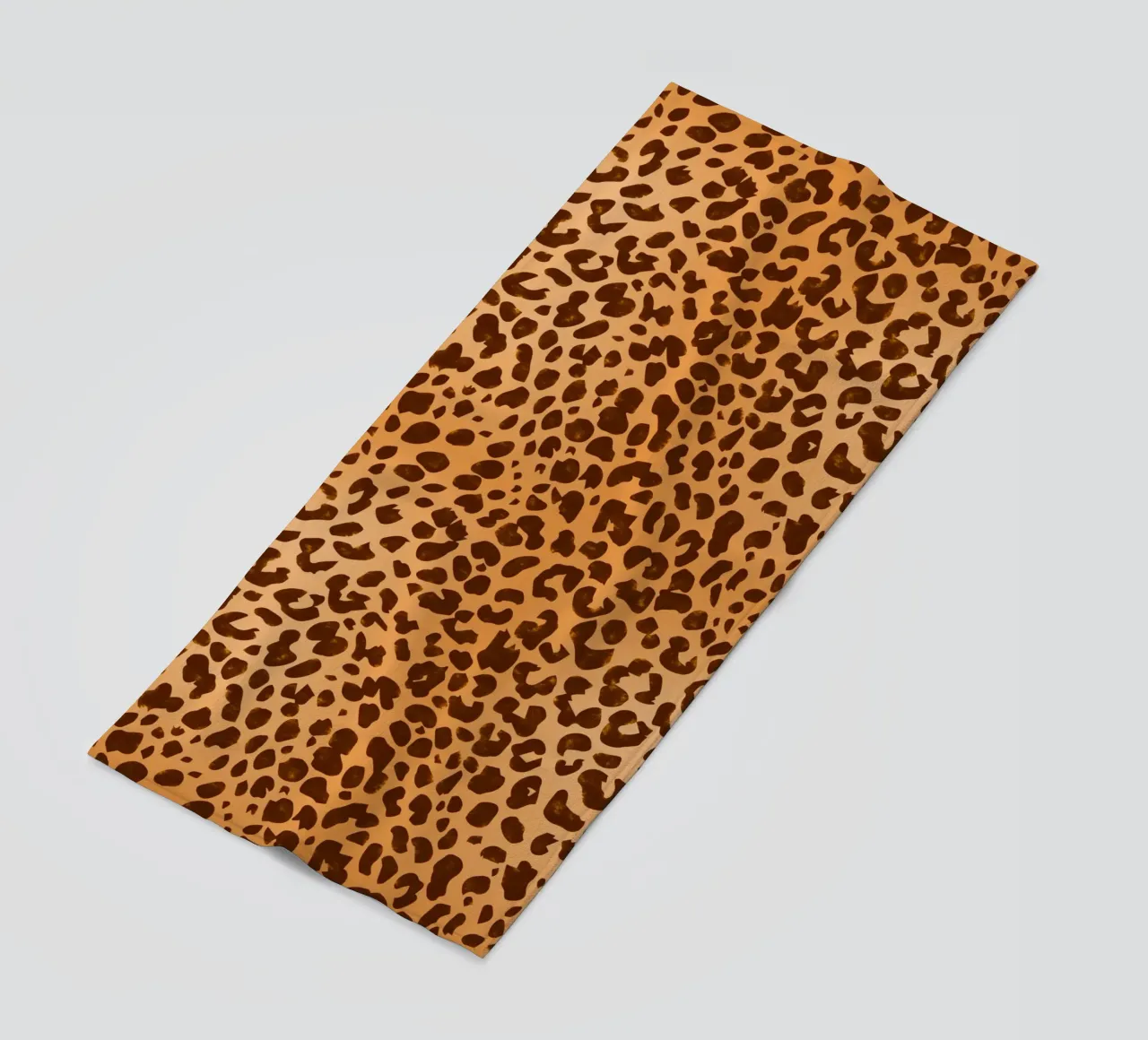 Classico marrone con stampa leopardo selvaggio telo mare da SilverPegasus_second_shop