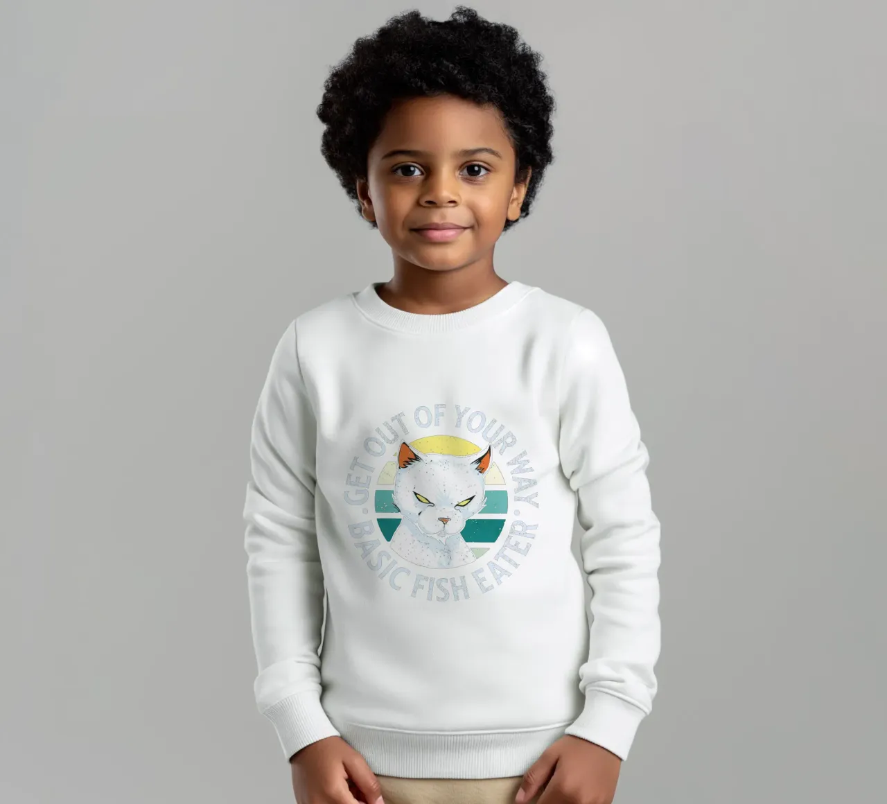 Get out of your way kids sweatshirt by Gunawan Rb