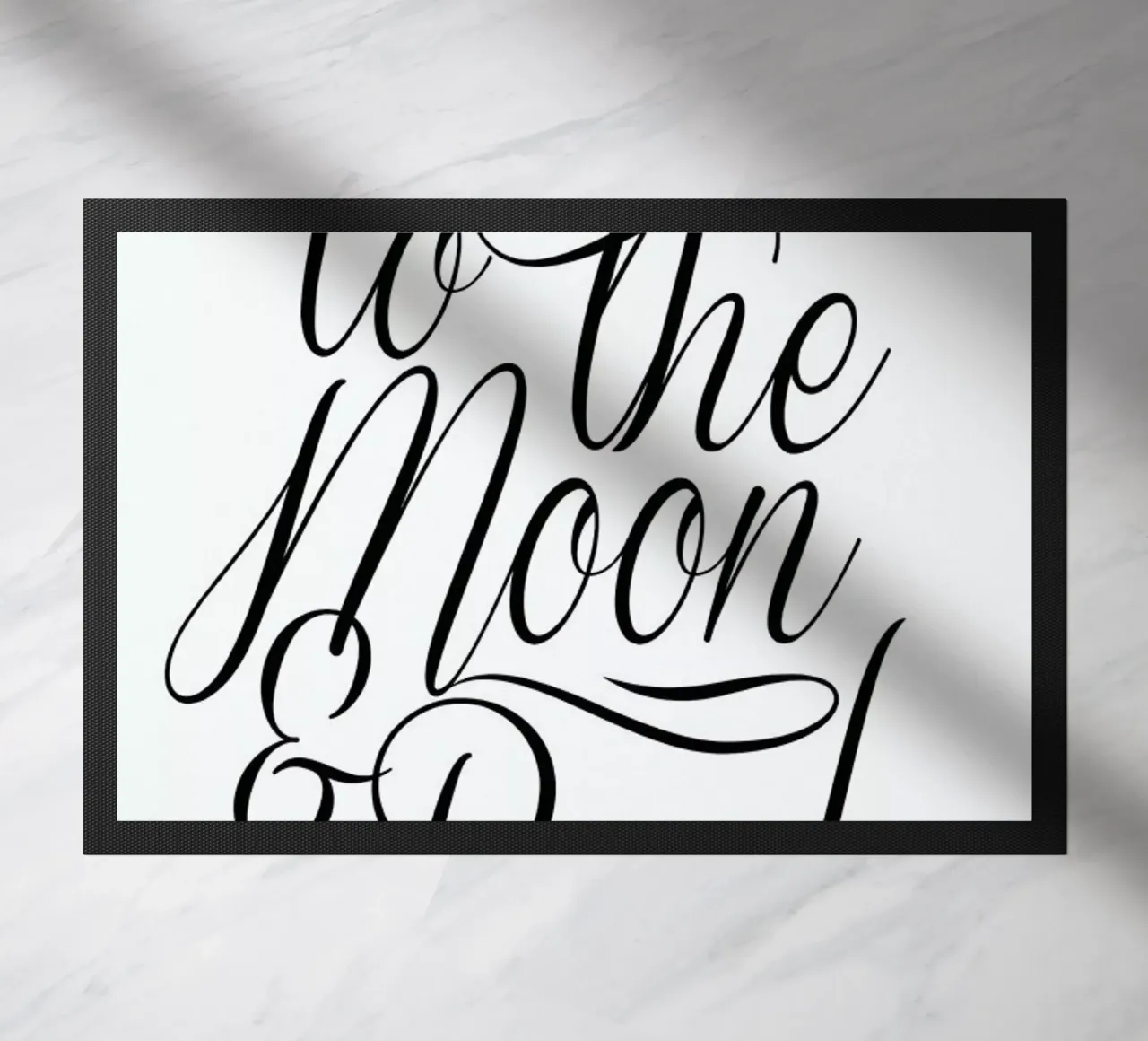 To The Moon doormat by Honeymoon Hotel