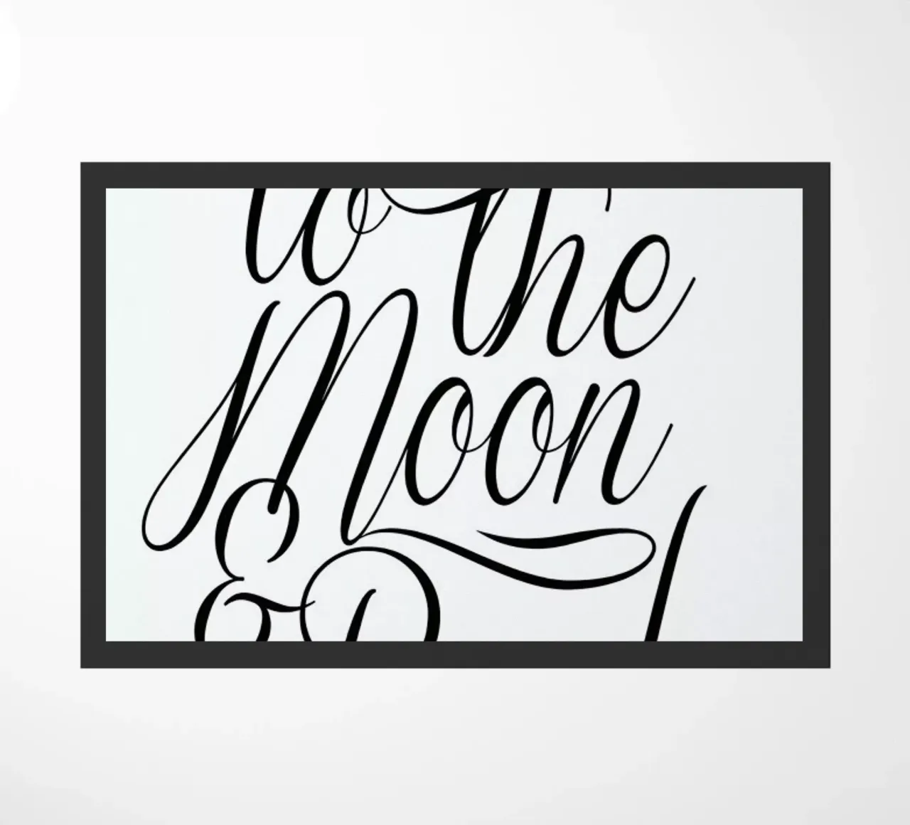 To The Moon doormat by Honeymoon Hotel